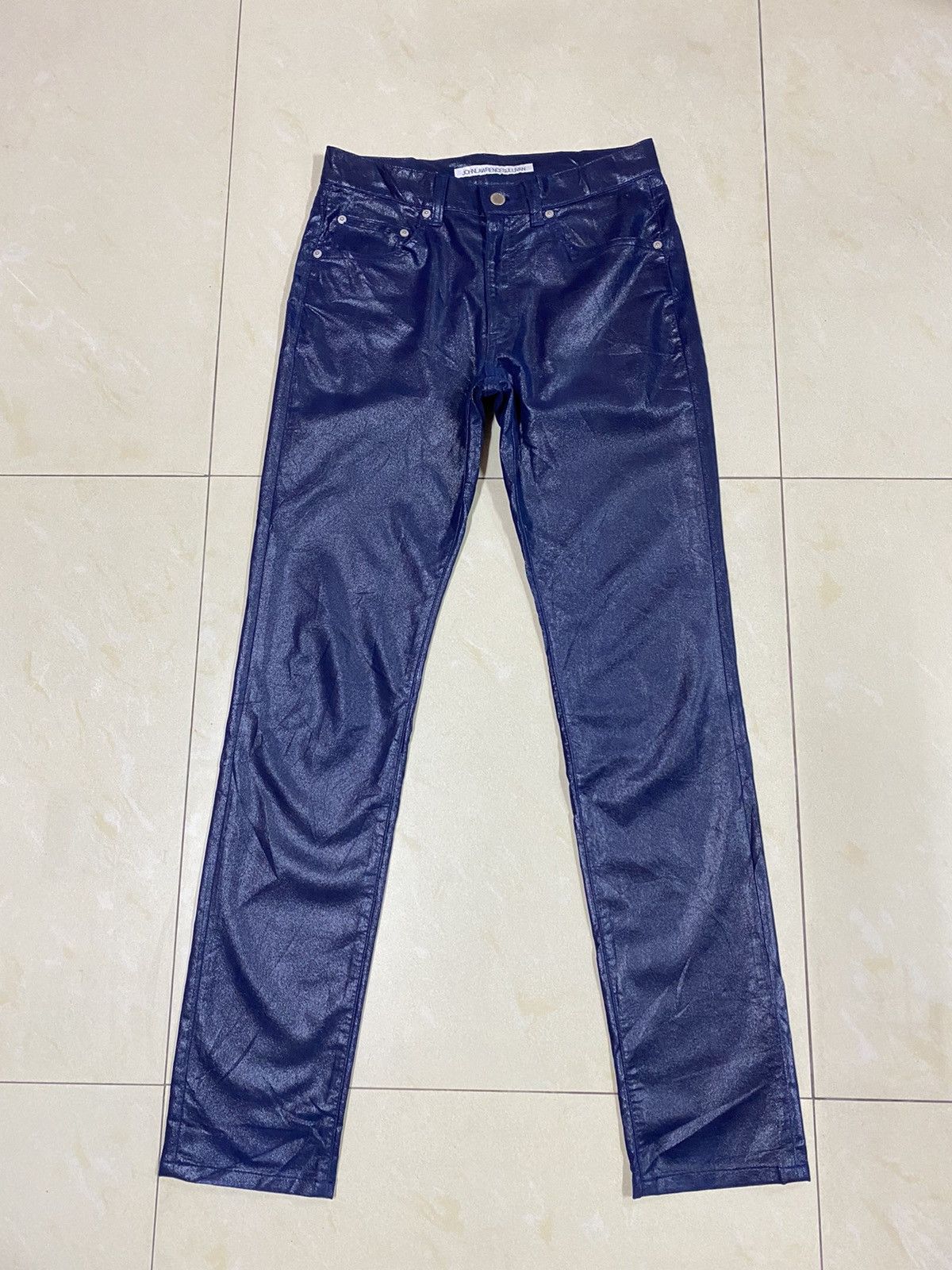 image of John Lawrence Sullivan Waxed Pants in Blue, Men's (Size 29)