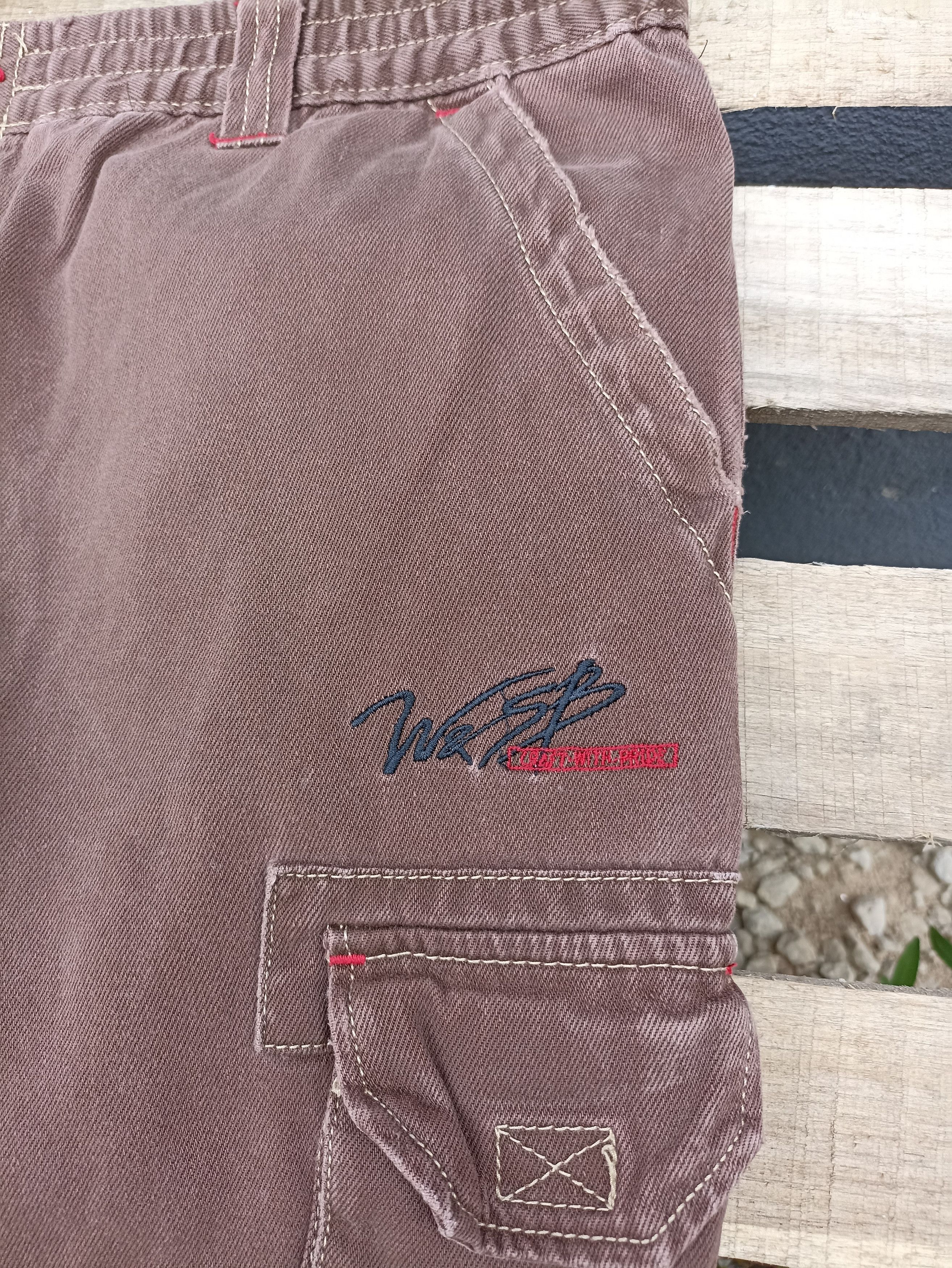 Japanese Brand × Vintage Vintage Japanese brand distressed cargo pants Size US 35 - 2 Thumbnail