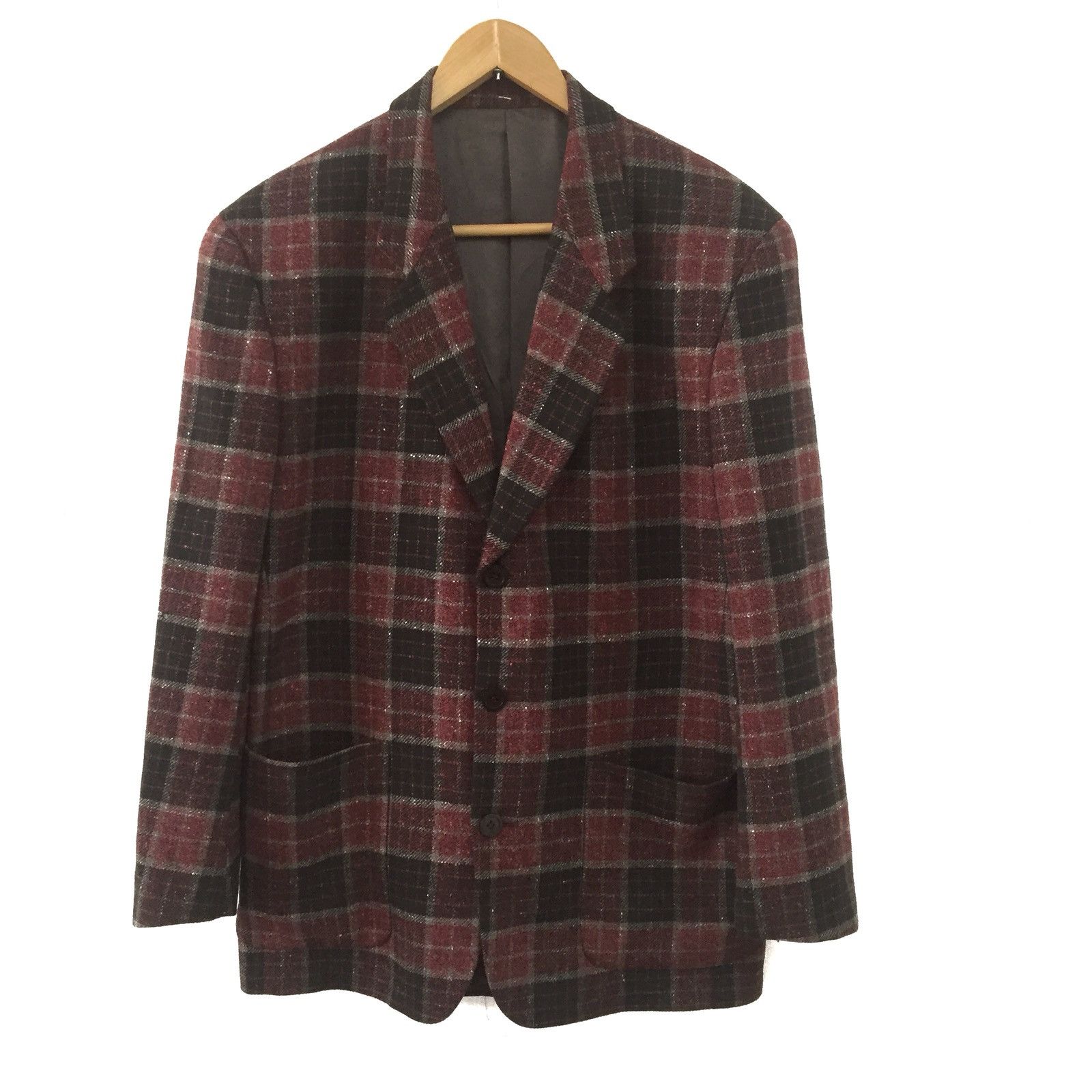 Kenzo Kenzo tartan Wool Coat Blazer Size 34S - 2 Thumbnail