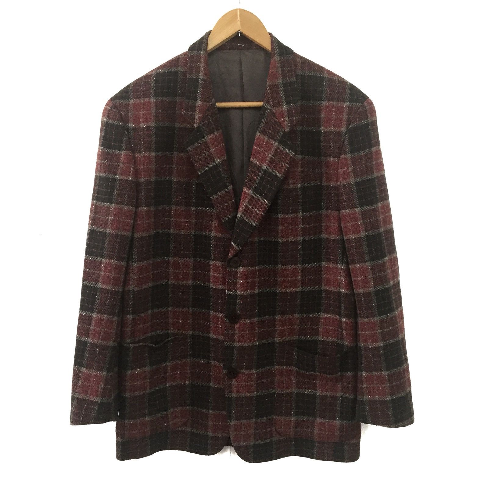Kenzo Kenzo tartan Wool Coat Blazer Size 34S - 1 Thumbnail