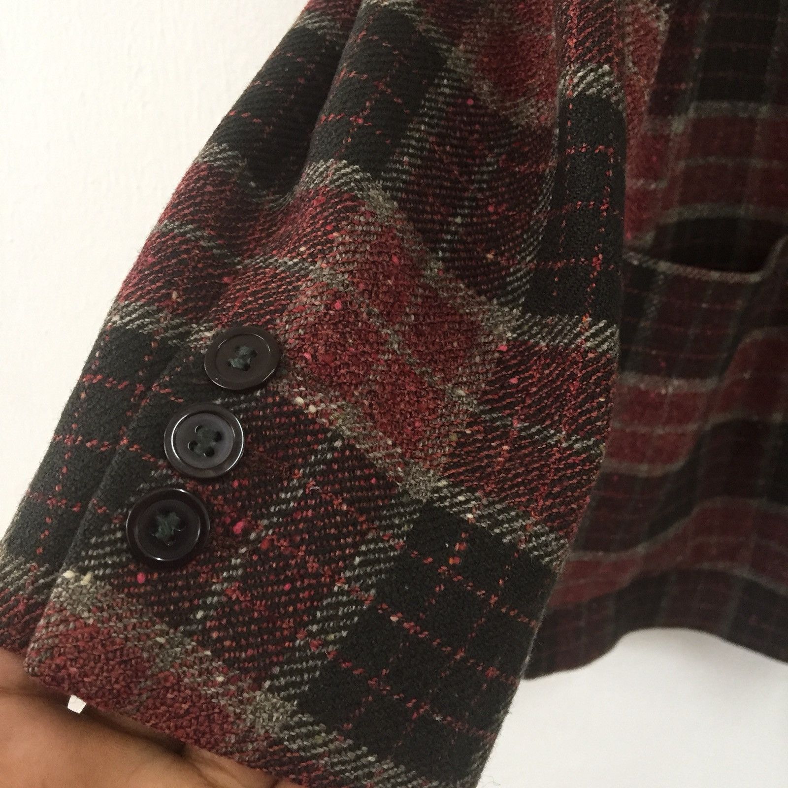 Kenzo Kenzo tartan Wool Coat Blazer Size 34S - 6 Thumbnail