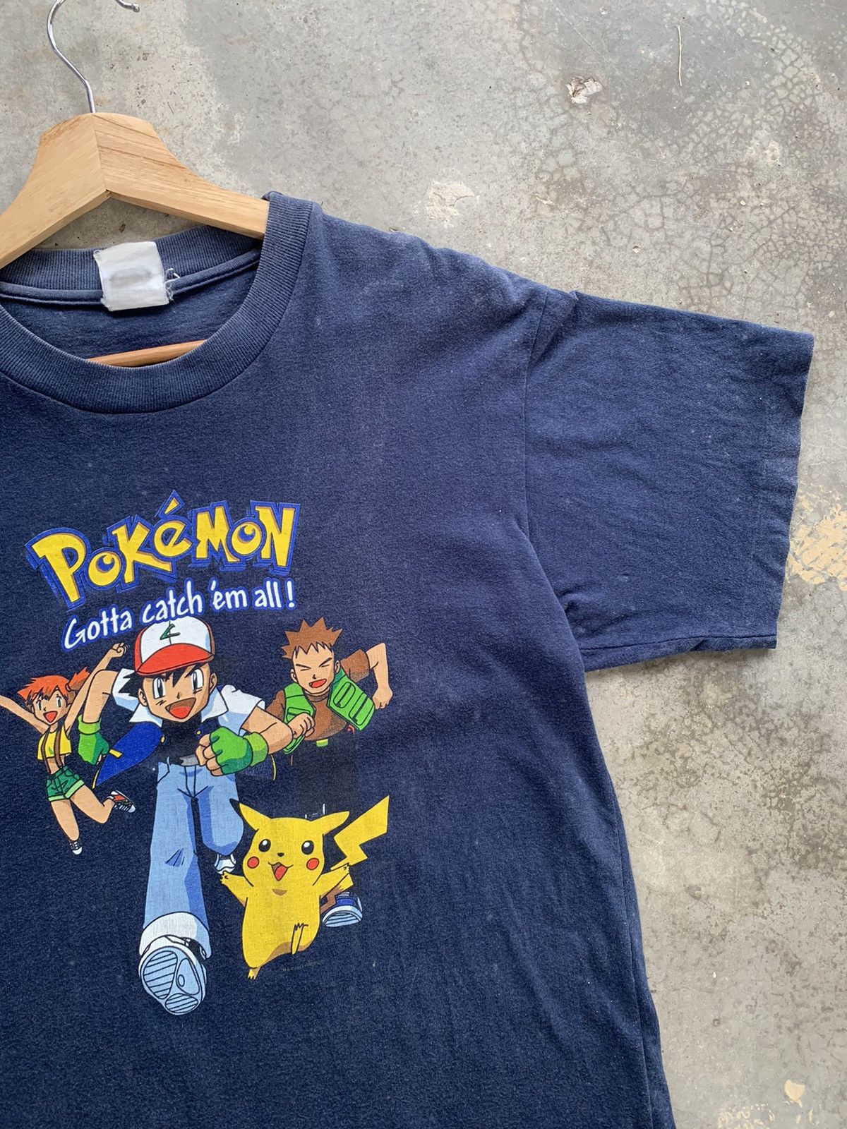 Nintendo × Pokemon × Vintage Vintage Faded 1999 Nintendo Pokemon single Stich Printed Tee Size US M / EU 48-50 / 2 - 3 Thumbnail