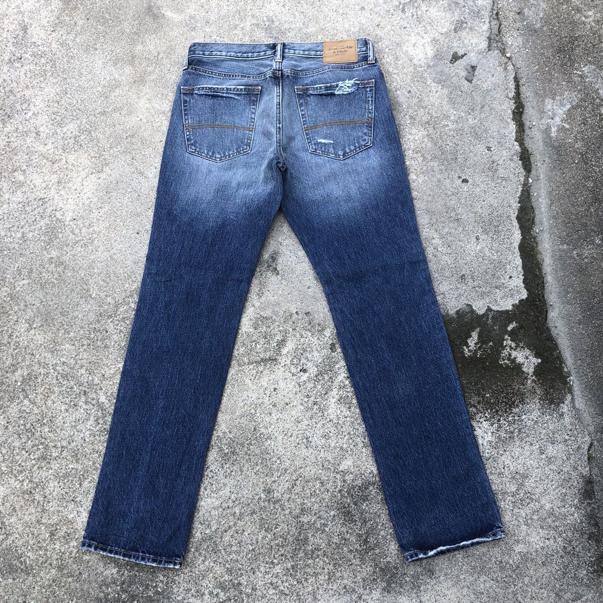 Abercrombie & Fitch × Vintage 🔥Rare🔥Abercrombie&Fitch Stoned Wash Rips Distress Jeans Size US 32 / EU 48 - 4 Thumbnail