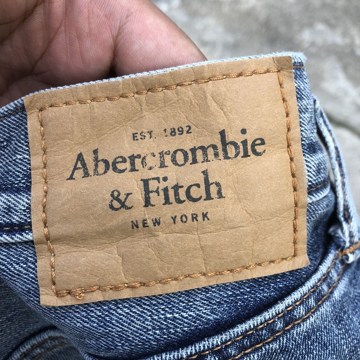 Abercrombie & Fitch × Vintage 🔥Rare🔥Abercrombie&Fitch Stoned Wash Rips Distress Jeans Size US 32 / EU 48 - 14 Thumbnail
