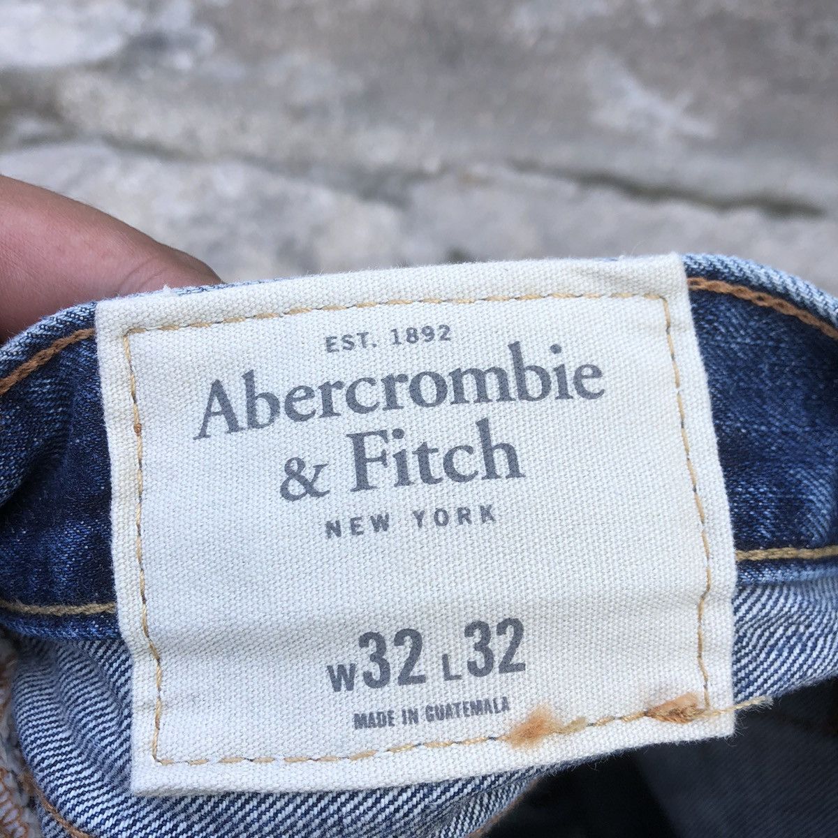 Abercrombie & Fitch × Vintage 🔥Rare🔥Abercrombie&Fitch Stoned Wash Rips Distress Jeans Size US 32 / EU 48 - 13 Thumbnail