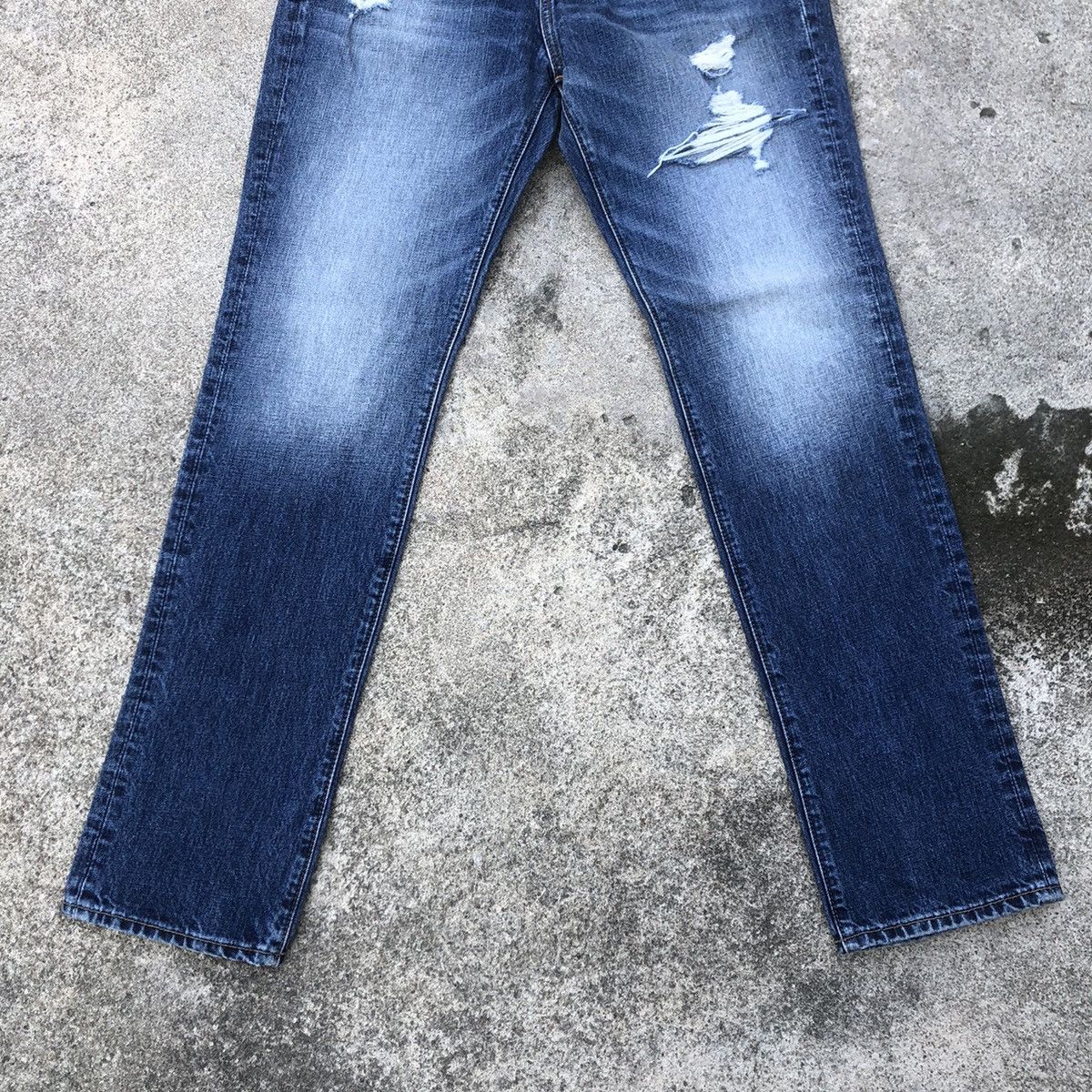 Abercrombie & Fitch × Vintage 🔥Rare🔥Abercrombie&Fitch Stoned Wash Rips Distress Jeans Size US 32 / EU 48 - 3 Thumbnail
