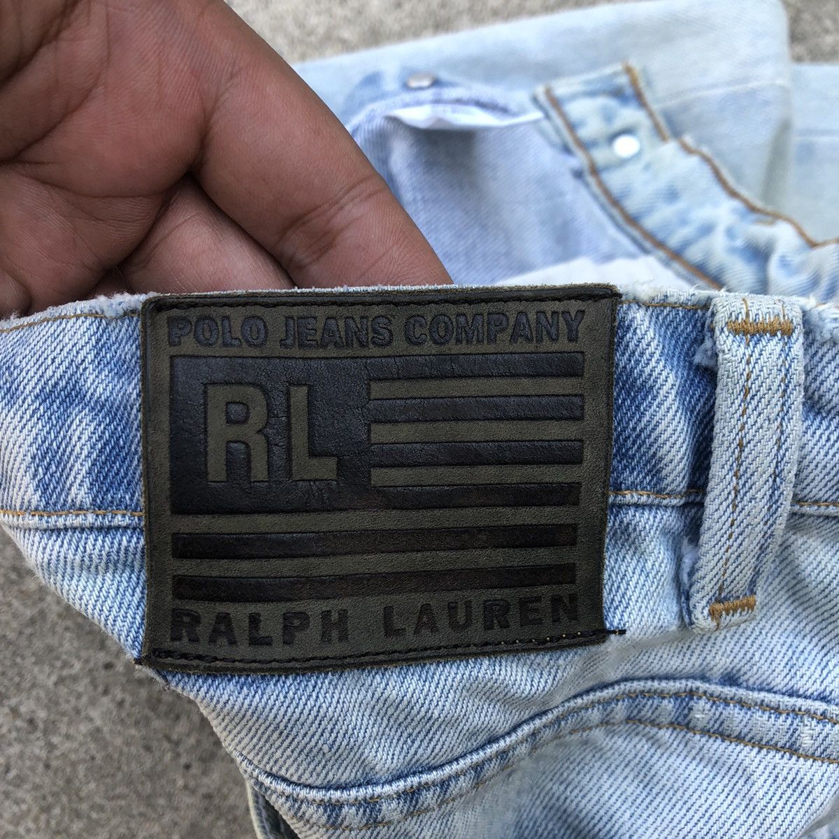 Polo Ralph Lauren × Ralph Lauren 🔥Trash🔥Polo Ralph Lauren Destroy Rips Slay Distress Jeans Size US 30 / EU 46 - 17 Thumbnail