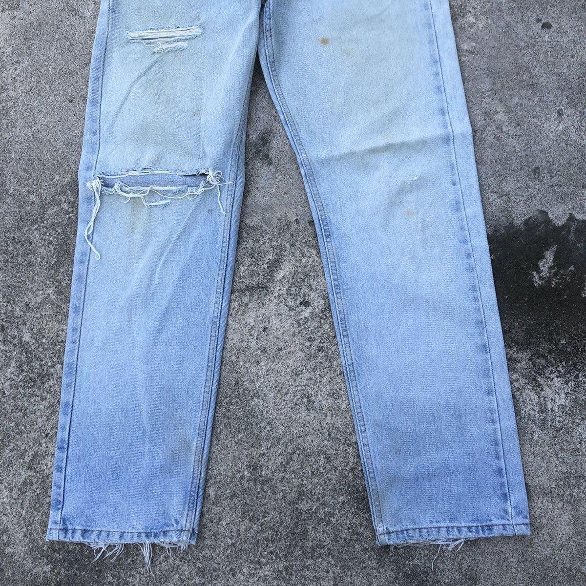 Polo Ralph Lauren × Ralph Lauren 🔥Trash🔥Polo Ralph Lauren Destroy Rips Slay Distress Jeans Size US 30 / EU 46 - 3 Thumbnail