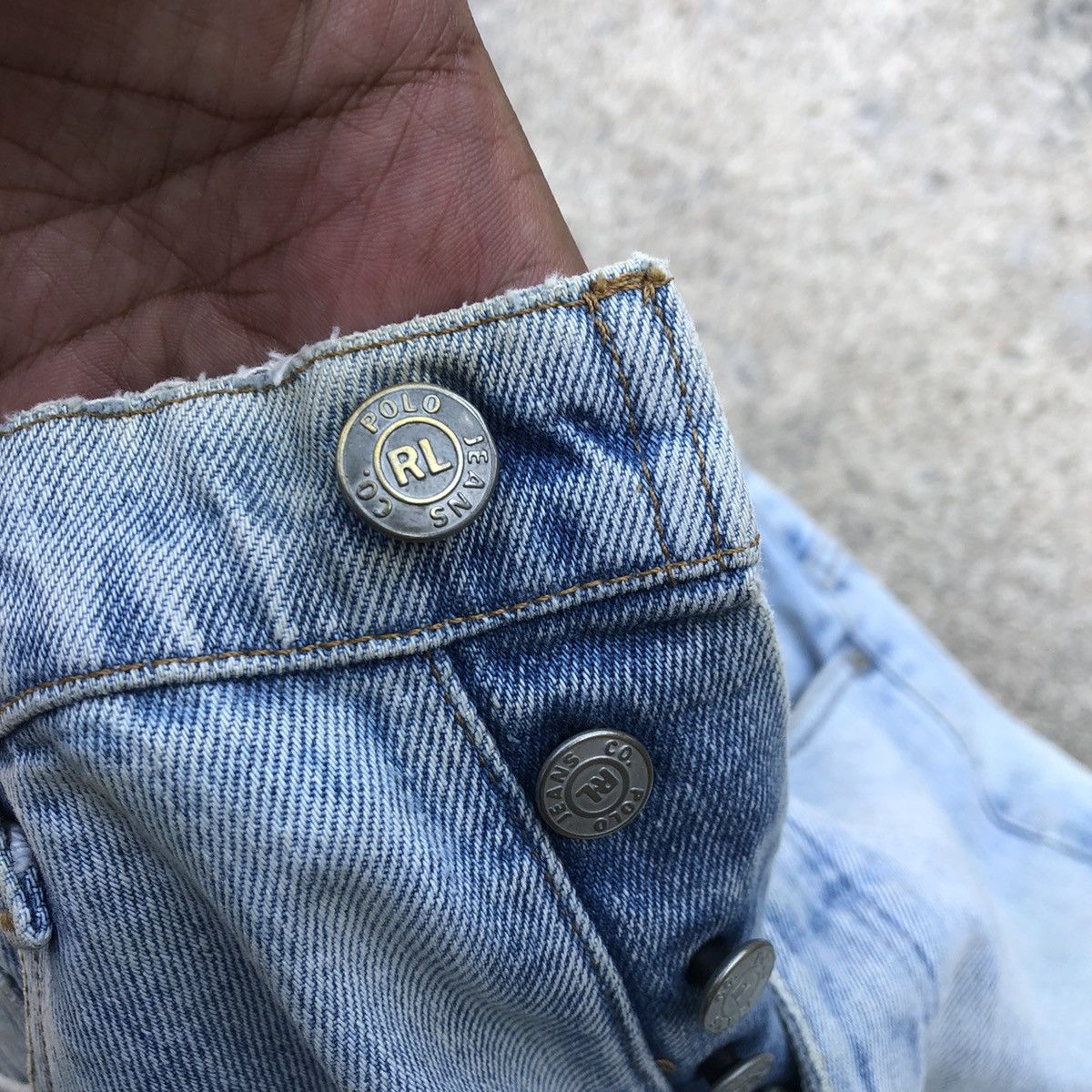 Polo Ralph Lauren × Ralph Lauren 🔥Trash🔥Polo Ralph Lauren Destroy Rips Slay Distress Jeans Size US 30 / EU 46 - 15 Thumbnail
