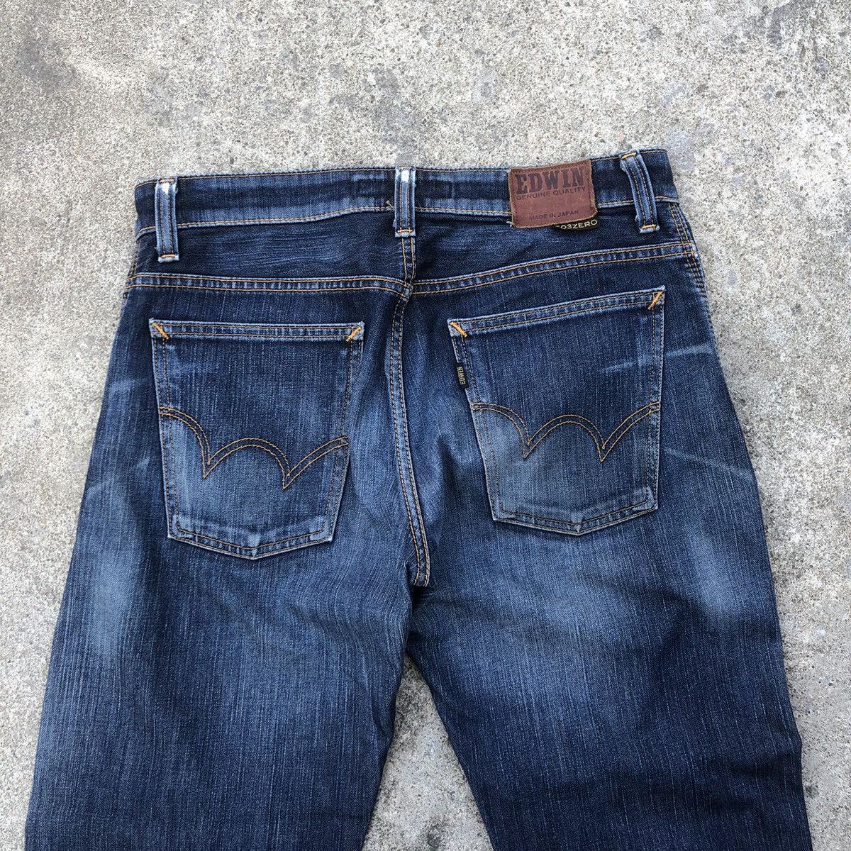 Edwin × Vintage 🔥Rare🔥Vintage Edwin 503 Stoned Wash Rips Denim Jeans Size US 32 / EU 48 - 5 Thumbnail