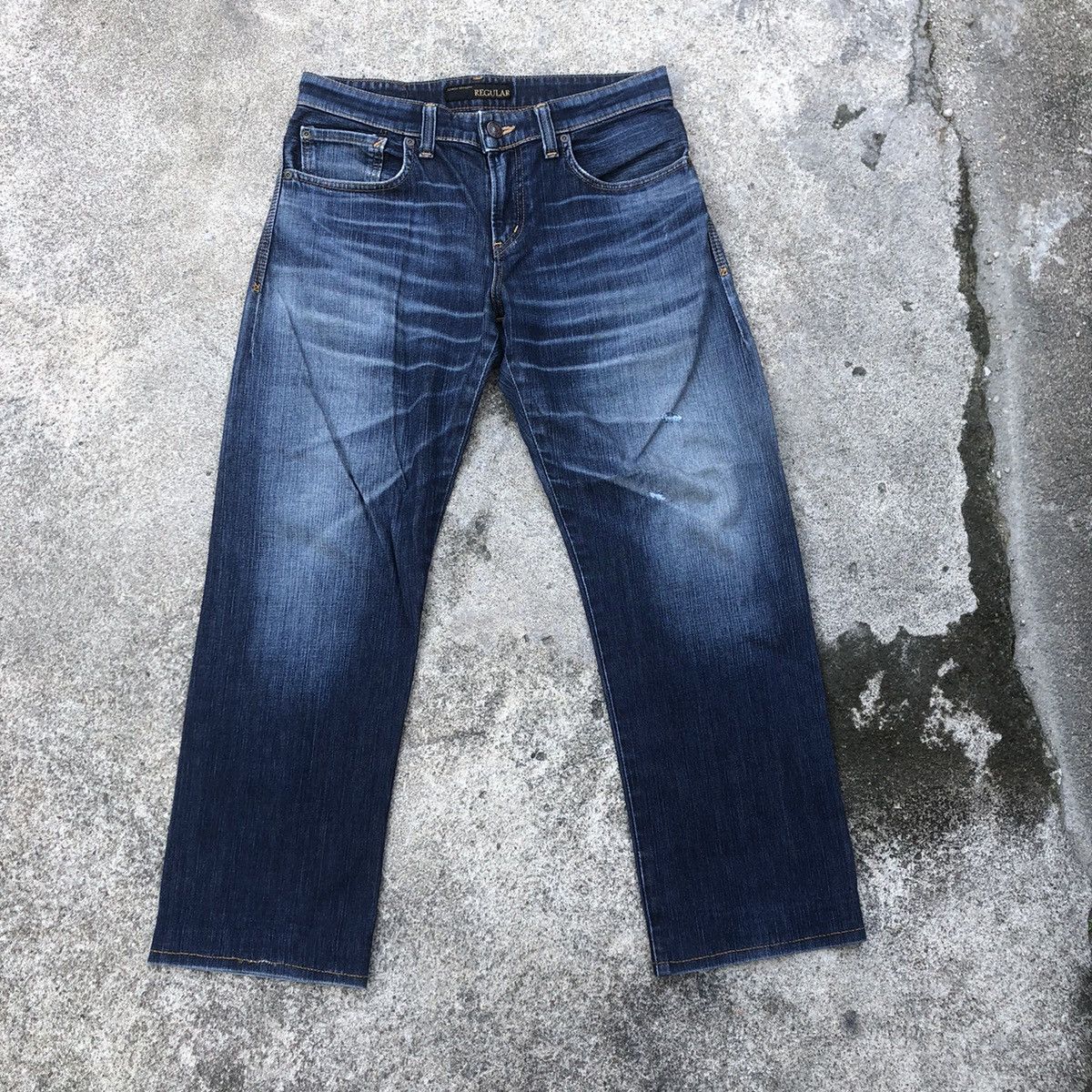 Edwin × Vintage 🔥Rare🔥Vintage Edwin 503 Stoned Wash Rips Denim Jeans Size US 32 / EU 48 - 1 Thumbnail