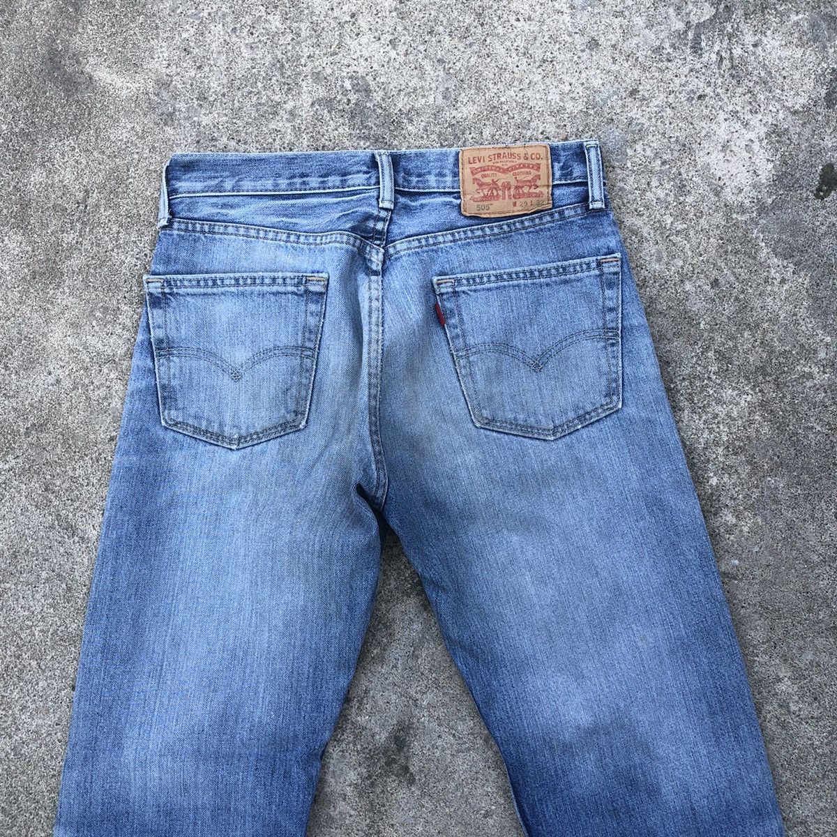 Levi's × Vintage 🔥Rare🔥Levis 505 Single R Patchwork Rips Distress Denim Jeans Size US 29 - 5 Thumbnail