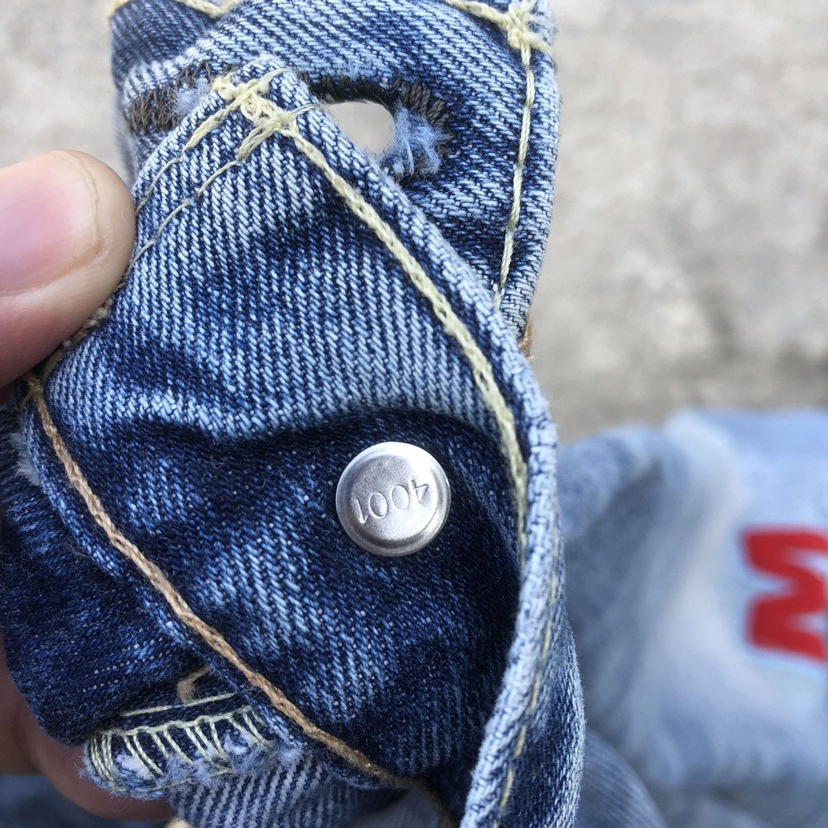 Levi's × Vintage 🔥Rare🔥Levis 505 Single R Patchwork Rips Distress Denim Jeans Size US 29 - 14 Thumbnail