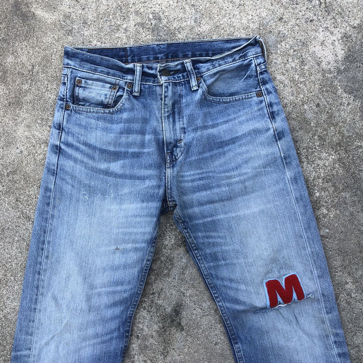 Levi's × Vintage 🔥Rare🔥Levis 505 Single R Patchwork Rips Distress Denim Jeans Size US 29 - 2 Thumbnail