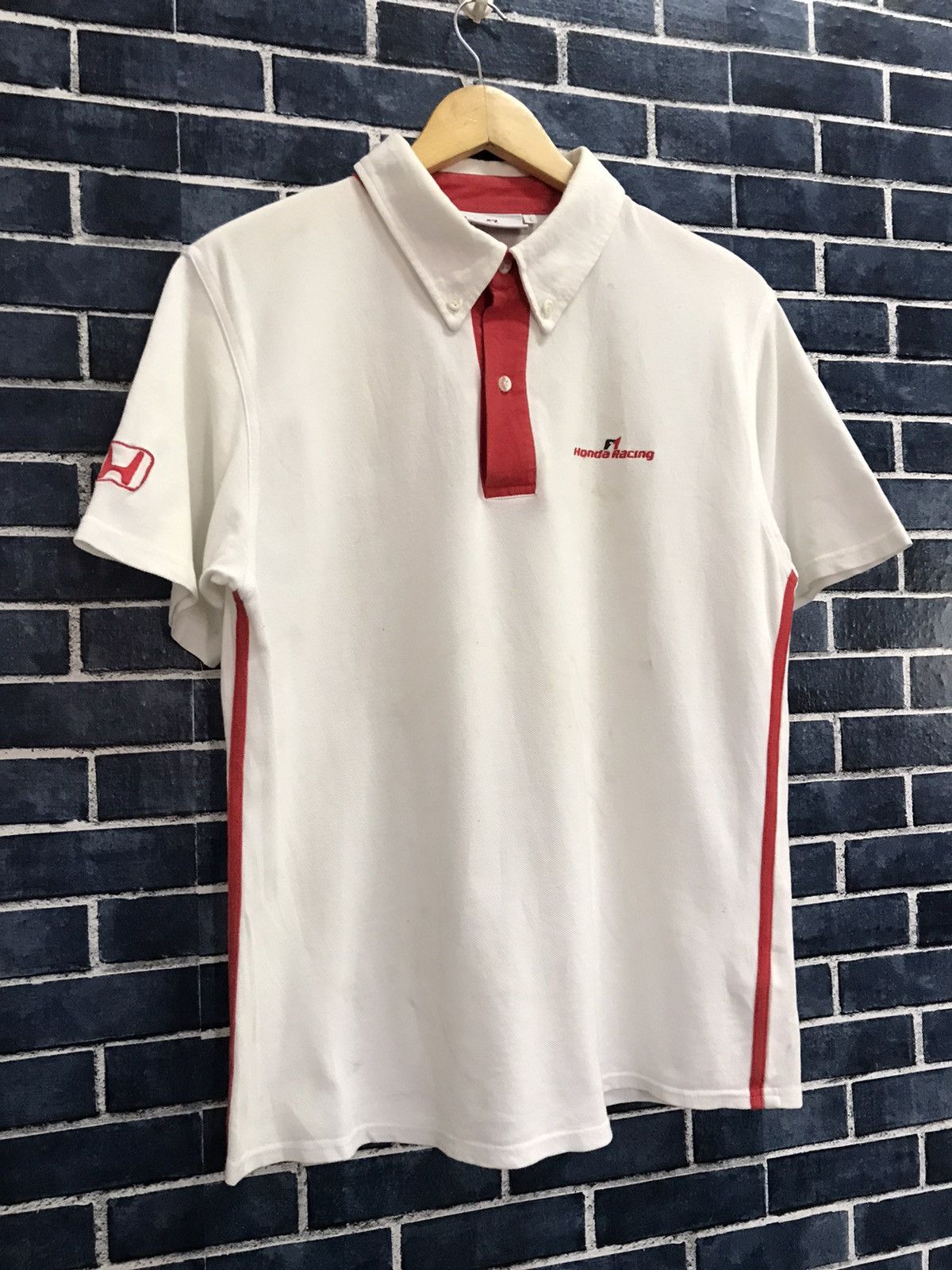 Honda × Japanese Brand Vintage F1 Honda Racing Team Polo shirt Size US M / EU 48-50 / 2 - 3 Thumbnail