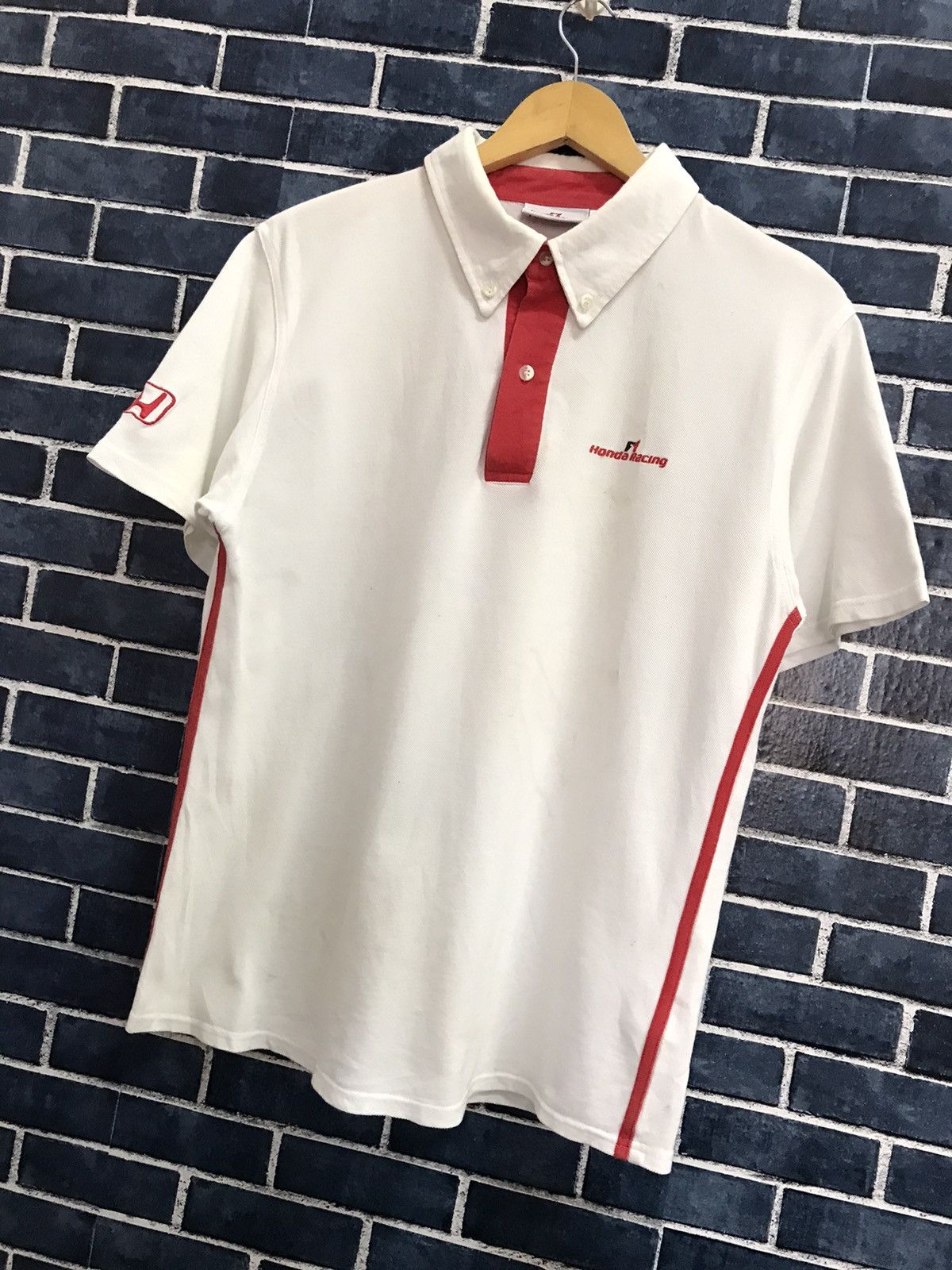 Honda × Japanese Brand Vintage F1 Honda Racing Team Polo shirt Size US M / EU 48-50 / 2 - 2 Thumbnail