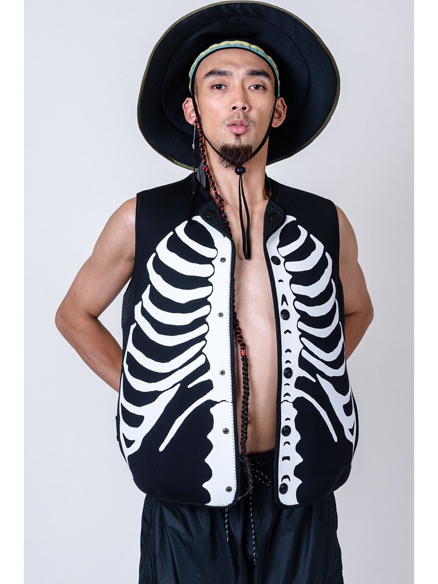 Kapital Kapital Skeleton Surfing Wet Vest Size US M / EU 48-50 / 2 - 4 Thumbnail