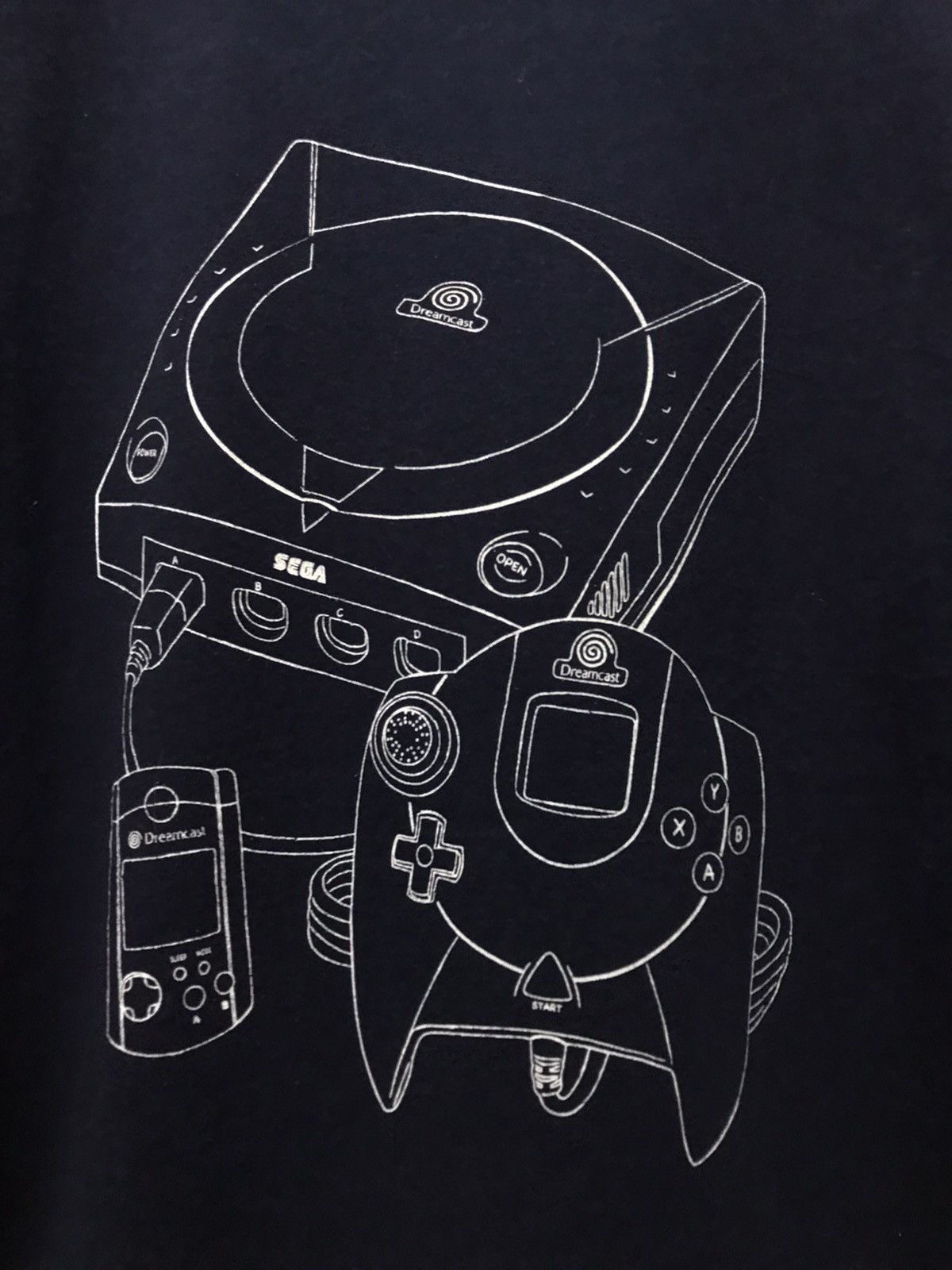 Nintendo × Vintage Vintage Sega Dreamcast Console Game Tshirt Size US M / EU 48-50 / 2 - 7 Thumbnail
