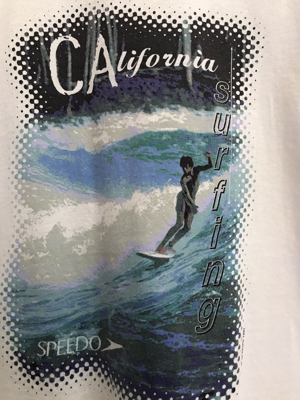 Speedo × Vintage Vintage 90’s SPEEDO Surf Style Back Hint Tshirt Size US M / EU 48-50 / 2 - 8 Thumbnail