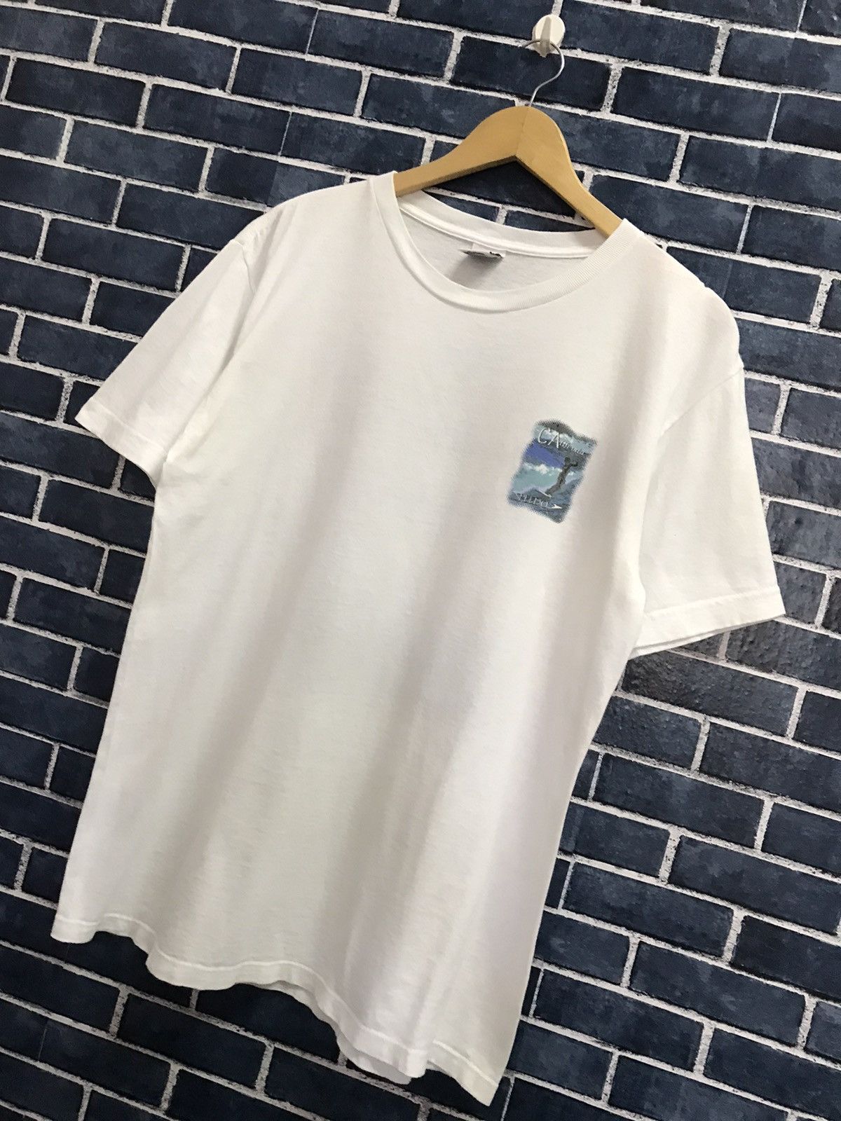 Speedo × Vintage Vintage 90’s SPEEDO Surf Style Back Hint Tshirt Size US M / EU 48-50 / 2 - 3 Thumbnail