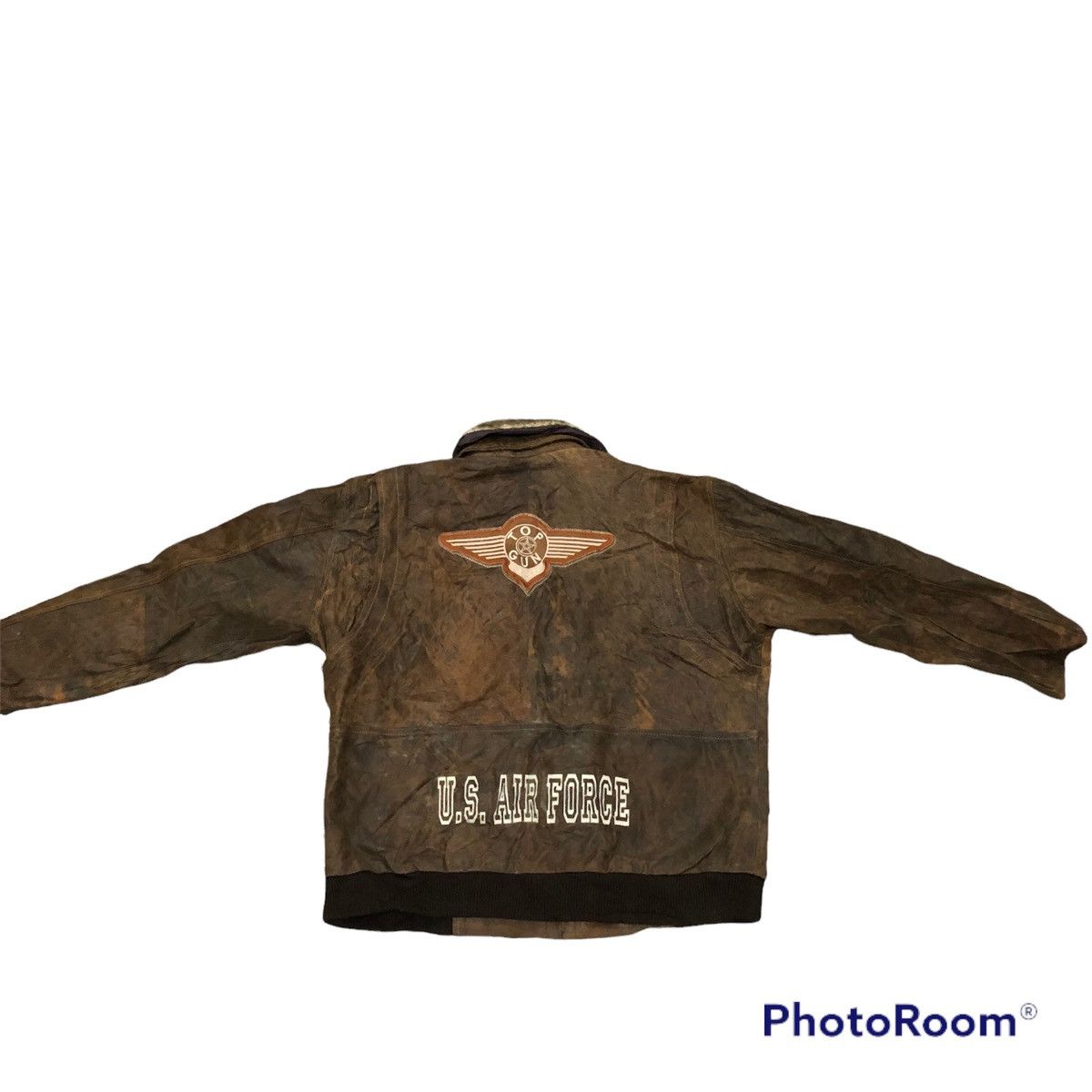 Vintage 🔥Last drop Rare vintage Top gun leather jacket hard to find Size US XL / EU 56 / 4 - 11 Thumbnail