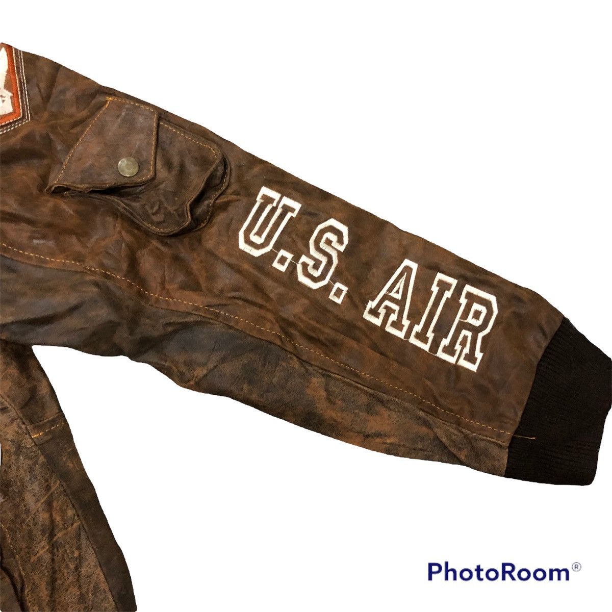 Vintage 🔥Last drop Rare vintage Top gun leather jacket hard to find Size US XL / EU 56 / 4 - 8 Thumbnail