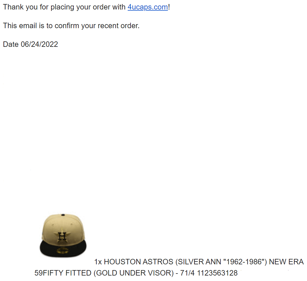 MLB × New Era 7 1/4 4ucaps Hennessy Houston Astros Silver Liquor Gold Size ONE SIZE - 13 Thumbnail