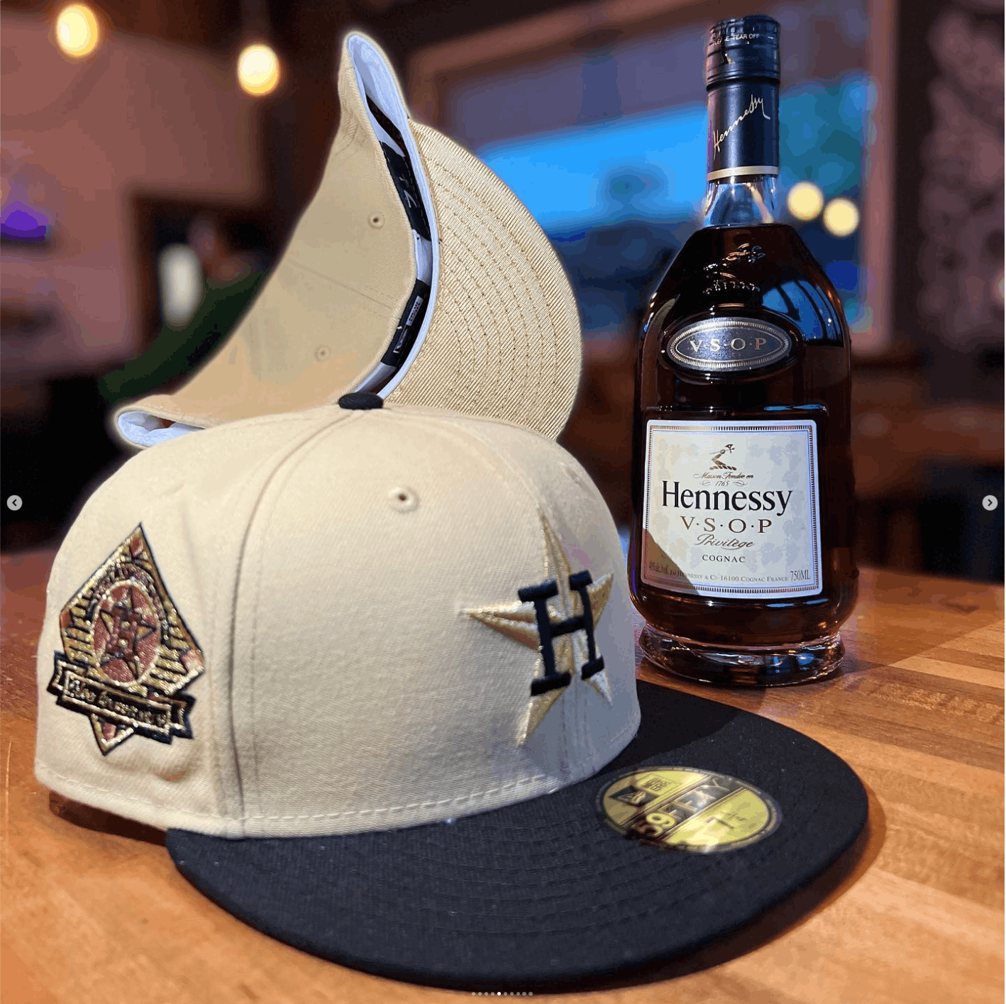 MLB × New Era 7 1/4 4ucaps Hennessy Houston Astros Silver Liquor Gold Size ONE SIZE - 8 Thumbnail