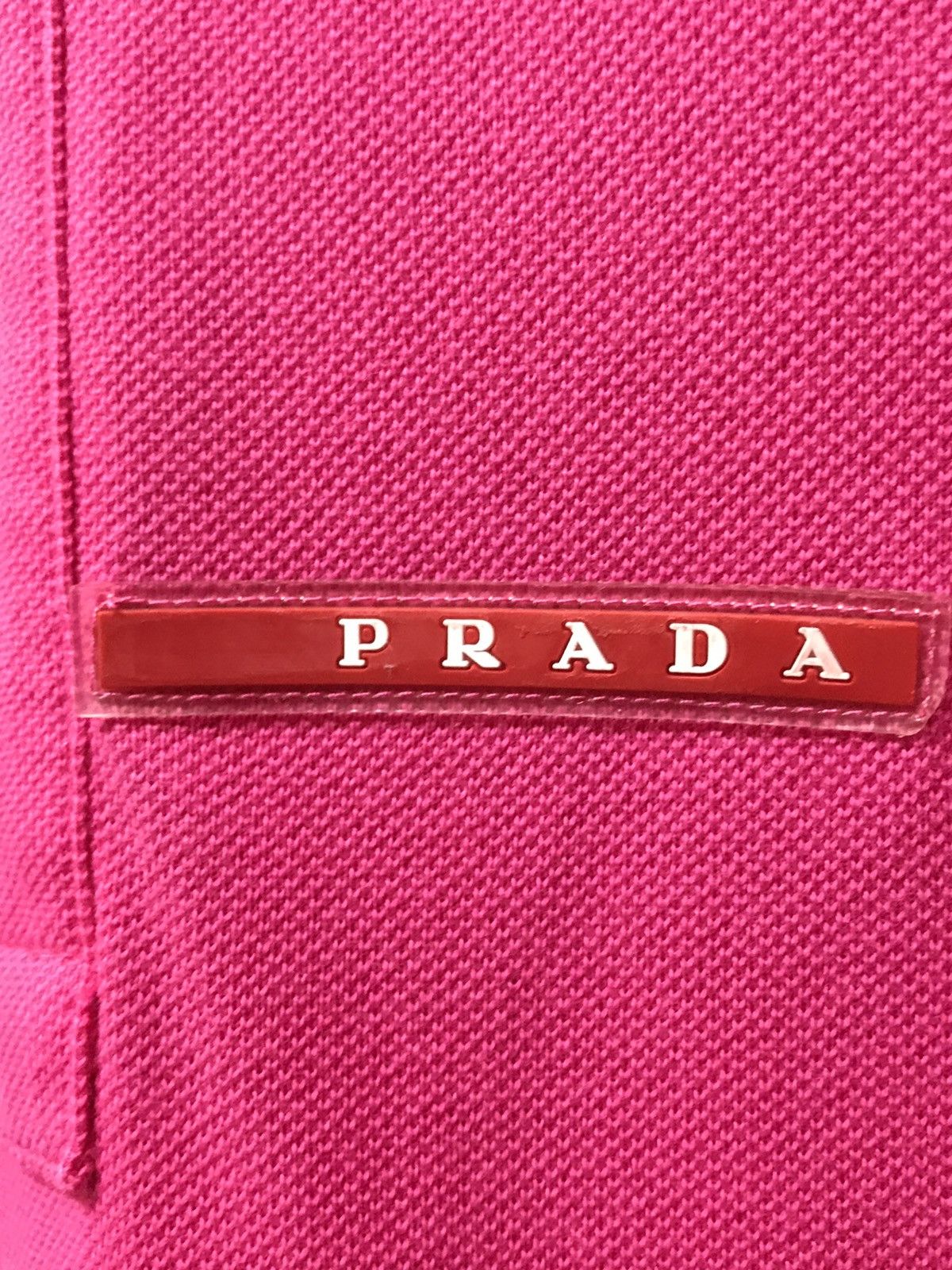 Prada PRADA Hot Pink Pique Polo Shirt Size US L / EU 52-54 / 3 - 7 Thumbnail