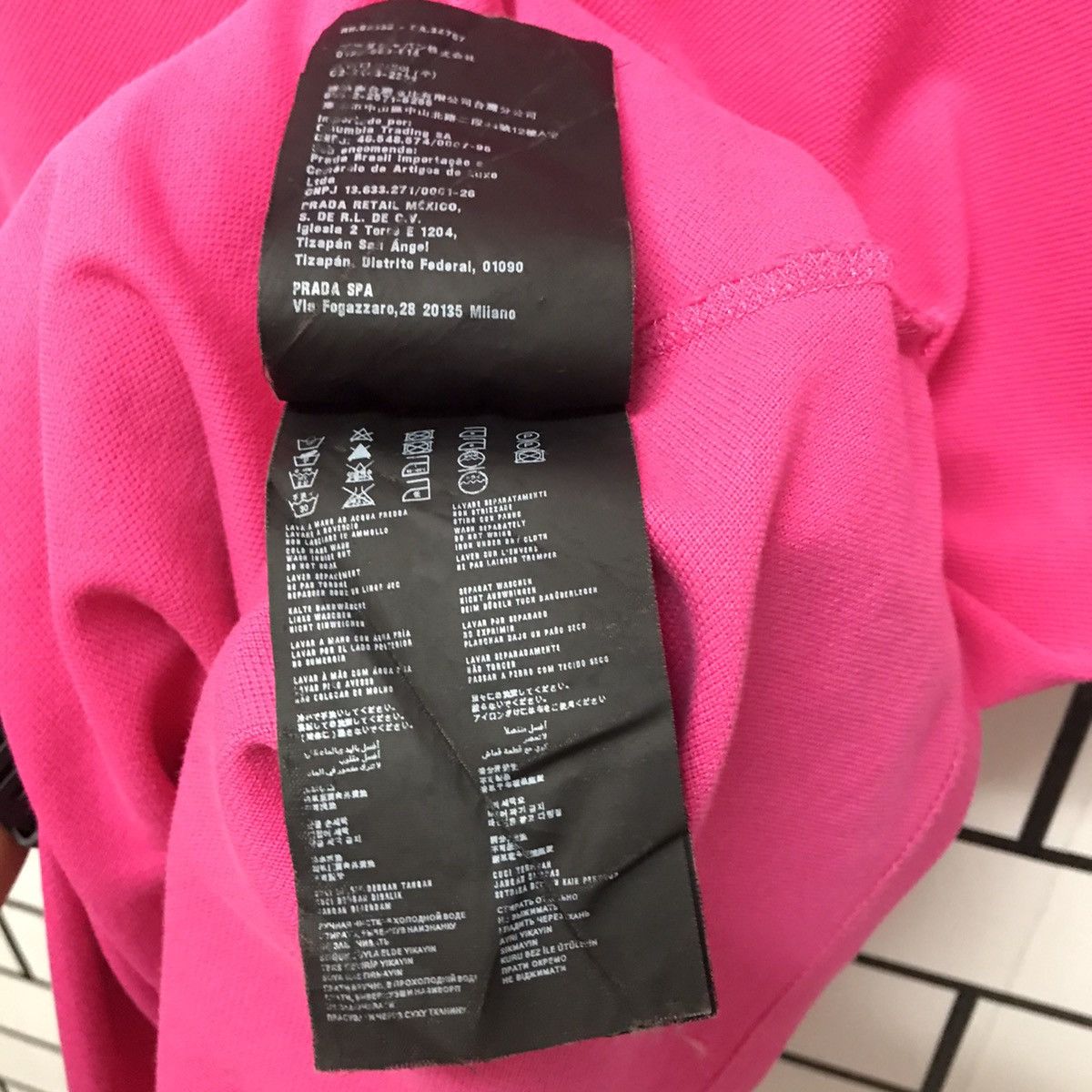 Prada PRADA Hot Pink Pique Polo Shirt Size US L / EU 52-54 / 3 - 11 Thumbnail