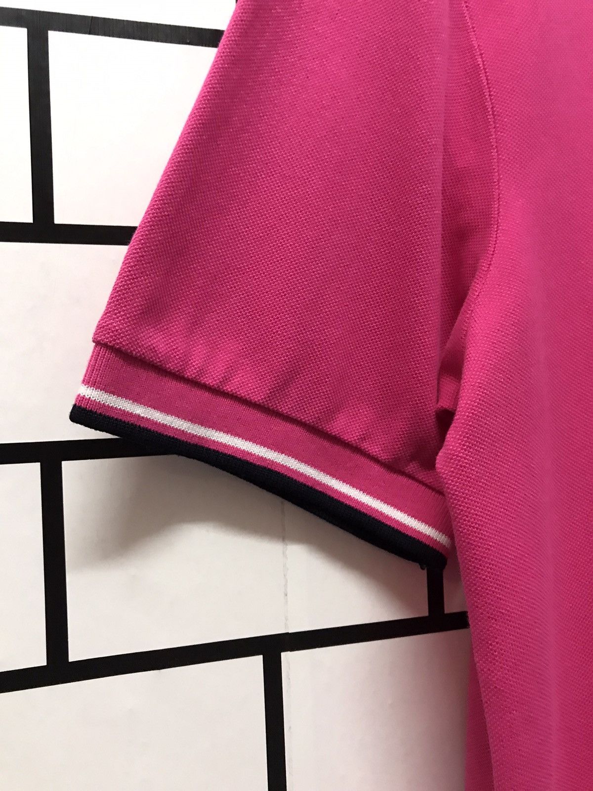 Prada PRADA Hot Pink Pique Polo Shirt Size US L / EU 52-54 / 3 - 6 Thumbnail