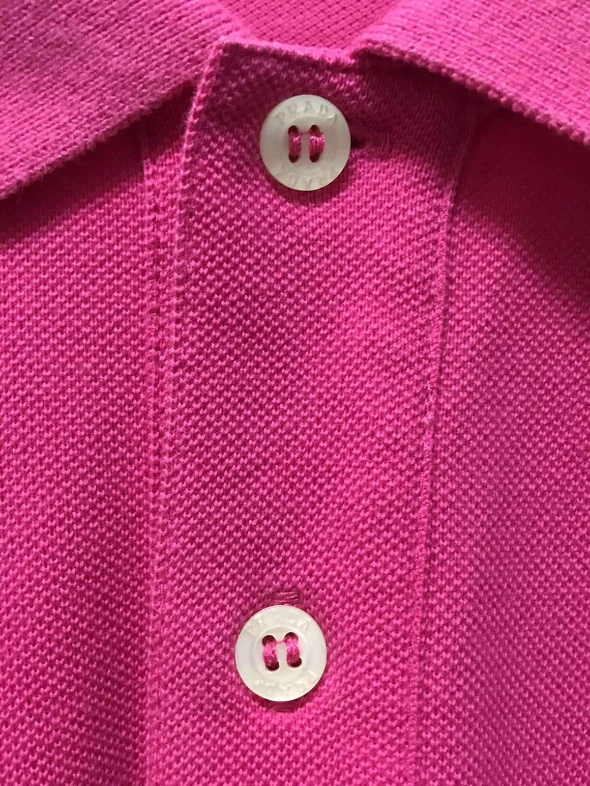 Prada PRADA Hot Pink Pique Polo Shirt Size US L / EU 52-54 / 3 - 9 Thumbnail
