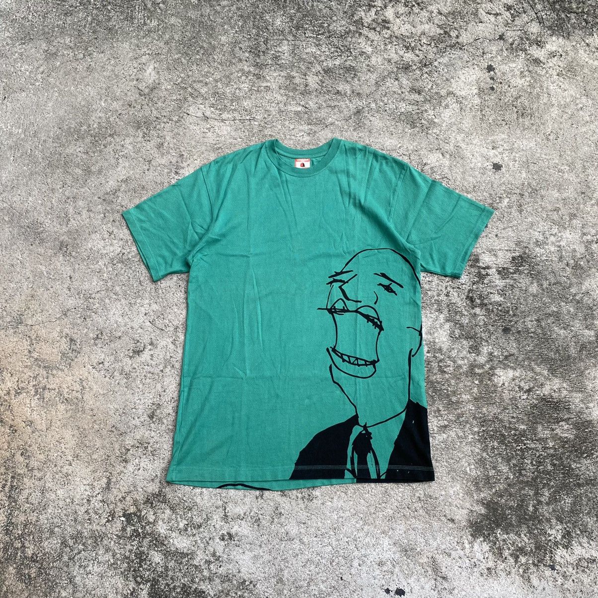image of Jun Takahashi x Undercover - Undercoversim Laughing Man Tee in Green, Men's (Size Large)