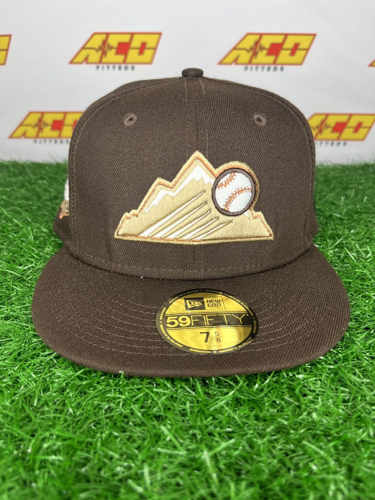 MLB × New Era Rockies 7 5/8 20th anniversary fitted hat mocha brown Size ONE SIZE - 3 Thumbnail