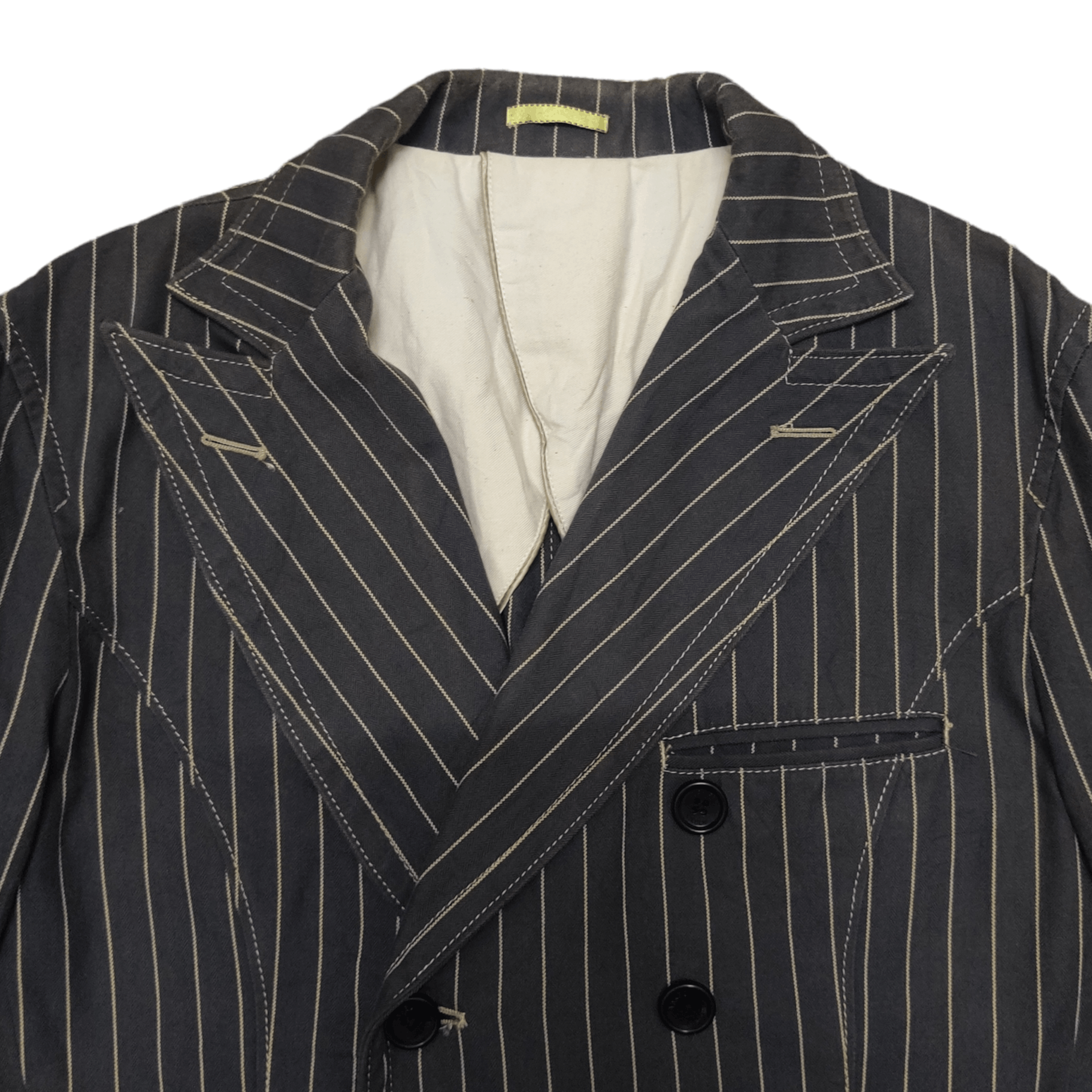 Takeo Kikuchi Takeo Kikuchi Coat Double Breasted Jacket Stripe Size US S / EU 44-46 / 1 - 2 Thumbnail