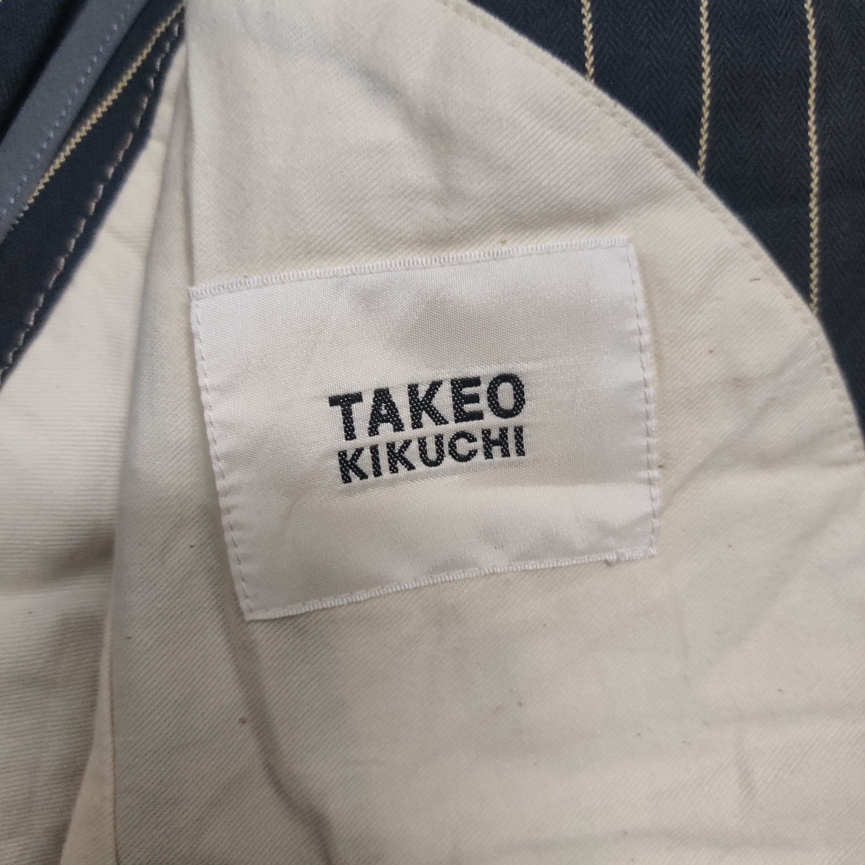 Takeo Kikuchi Takeo Kikuchi Coat Double Breasted Jacket Stripe Size US S / EU 44-46 / 1 - 9 Thumbnail