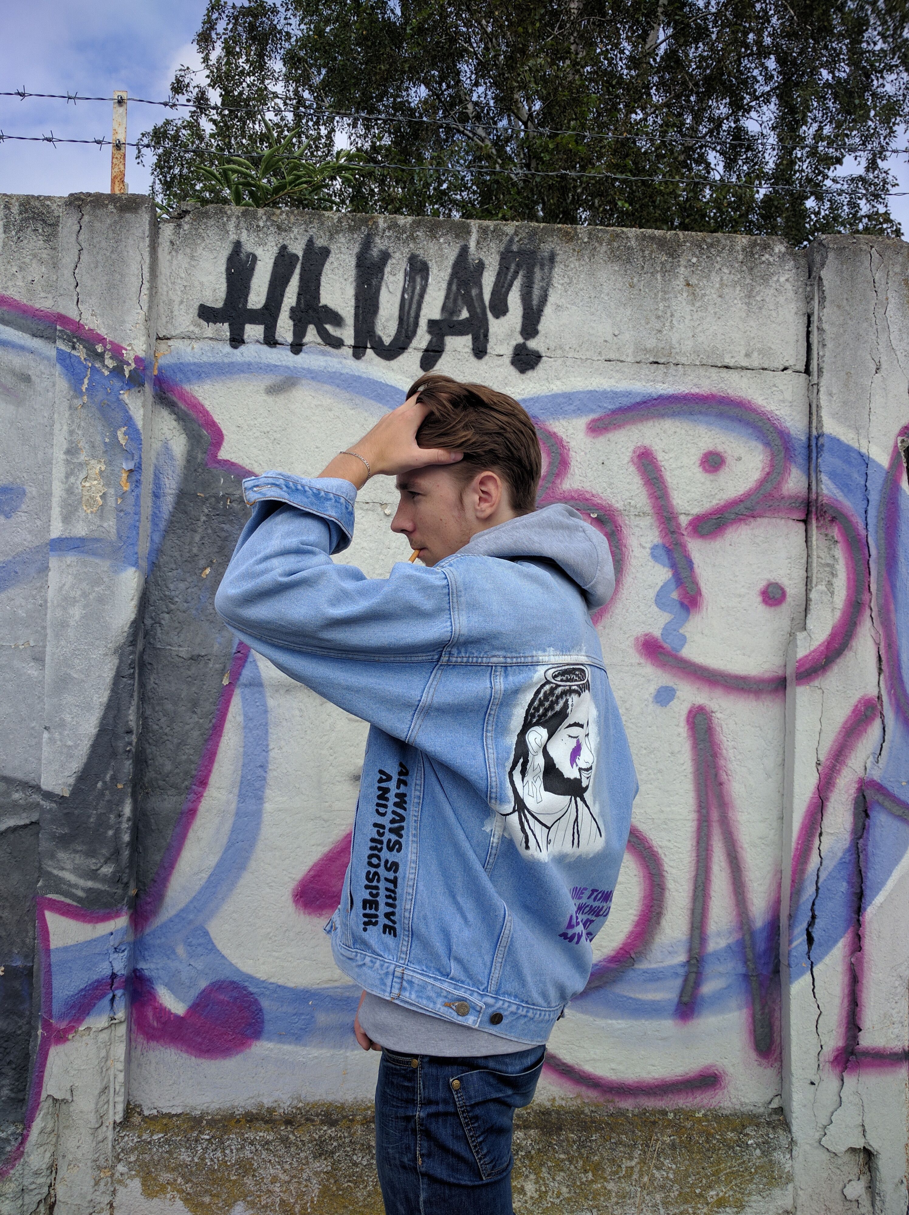 Handmade ASAP YAMS DENIM JACKET Size US XL / EU 56 / 4 - 2 Thumbnail