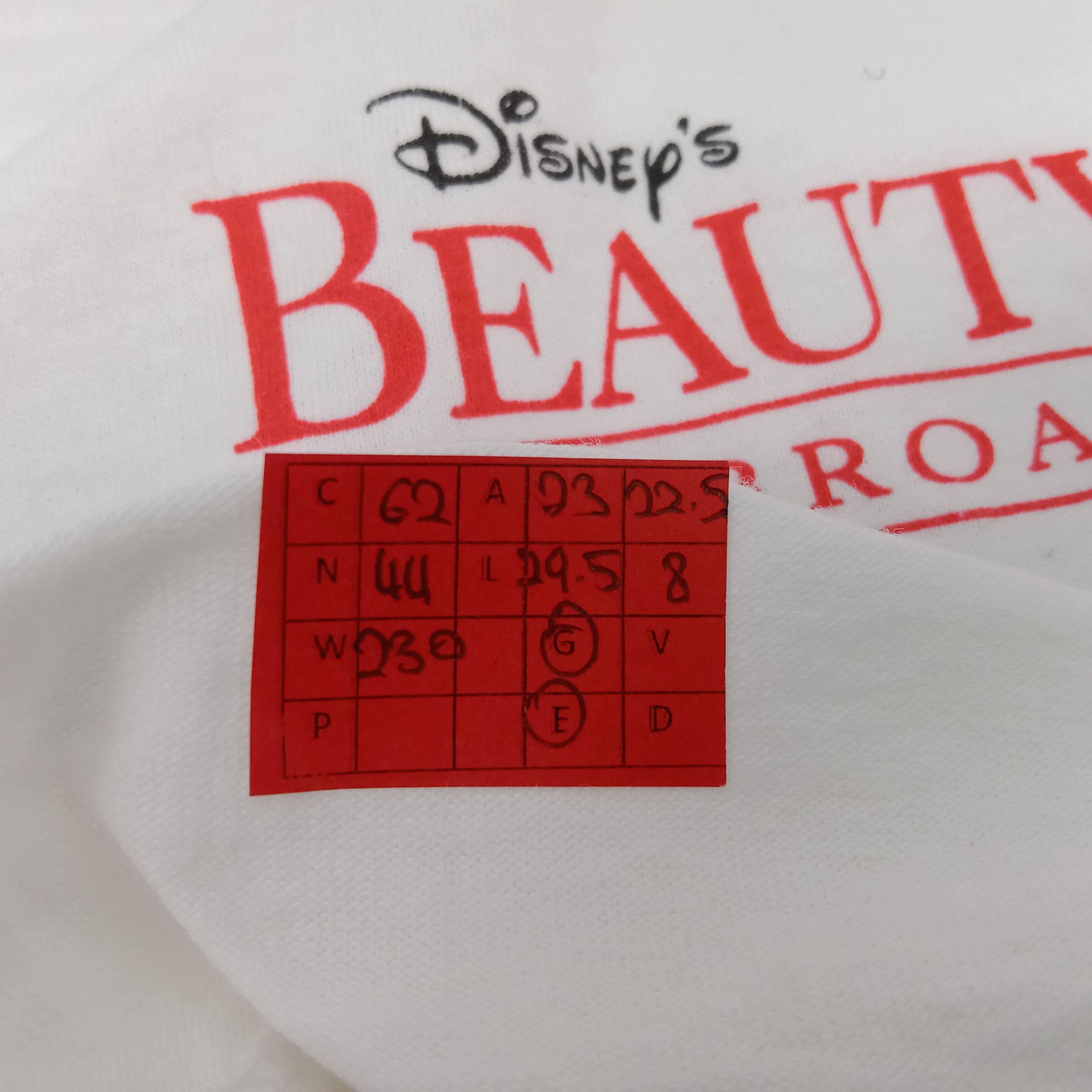 Beauty Beast × Disney × Vintage Disney Beauty And The Beast Movie Vintage Tshirt Size US XL / EU 56 / 4 - 9 Thumbnail