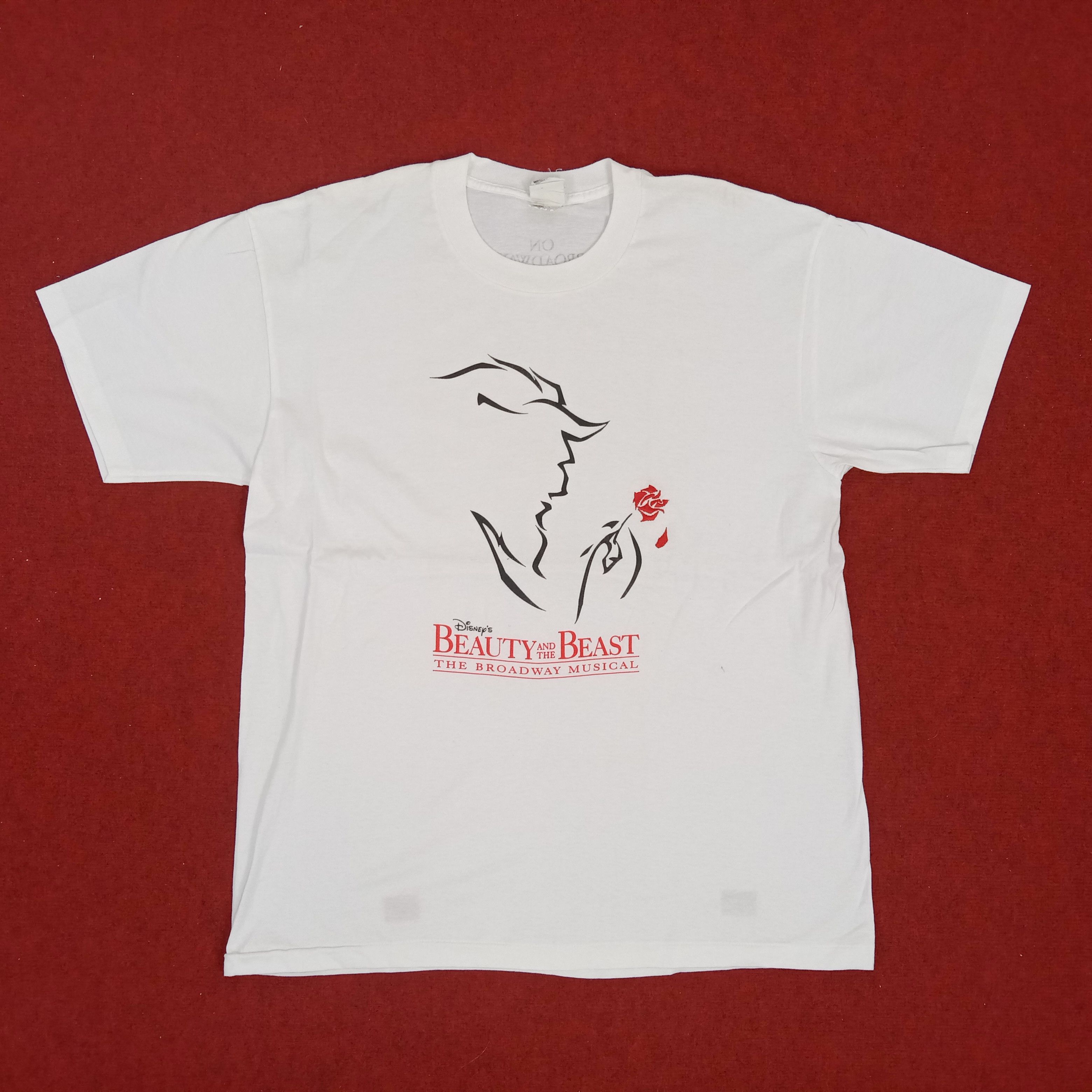 Beauty Beast × Disney × Vintage Disney Beauty And The Beast Movie Vintage Tshirt Size US XL / EU 56 / 4 - 1 Thumbnail