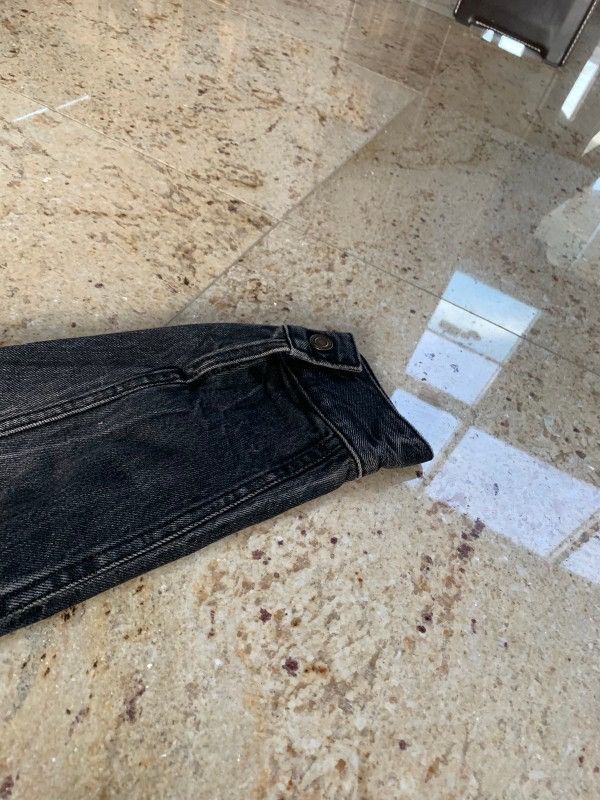 Saint Laurent Paris Waiting Sunset Vintage Black Denim Jacket Size US L / EU 52-54 / 3 - 7 Thumbnail
