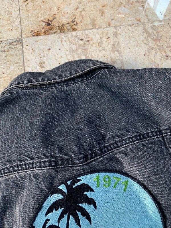 Saint Laurent Paris Waiting Sunset Vintage Black Denim Jacket Size US L / EU 52-54 / 3 - 5 Thumbnail