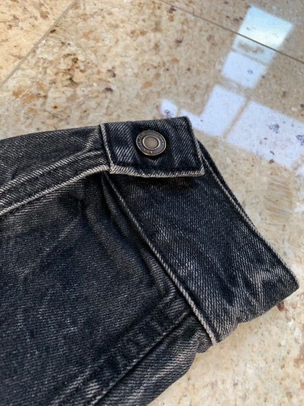 Saint Laurent Paris Waiting Sunset Vintage Black Denim Jacket Size US L / EU 52-54 / 3 - 9 Thumbnail