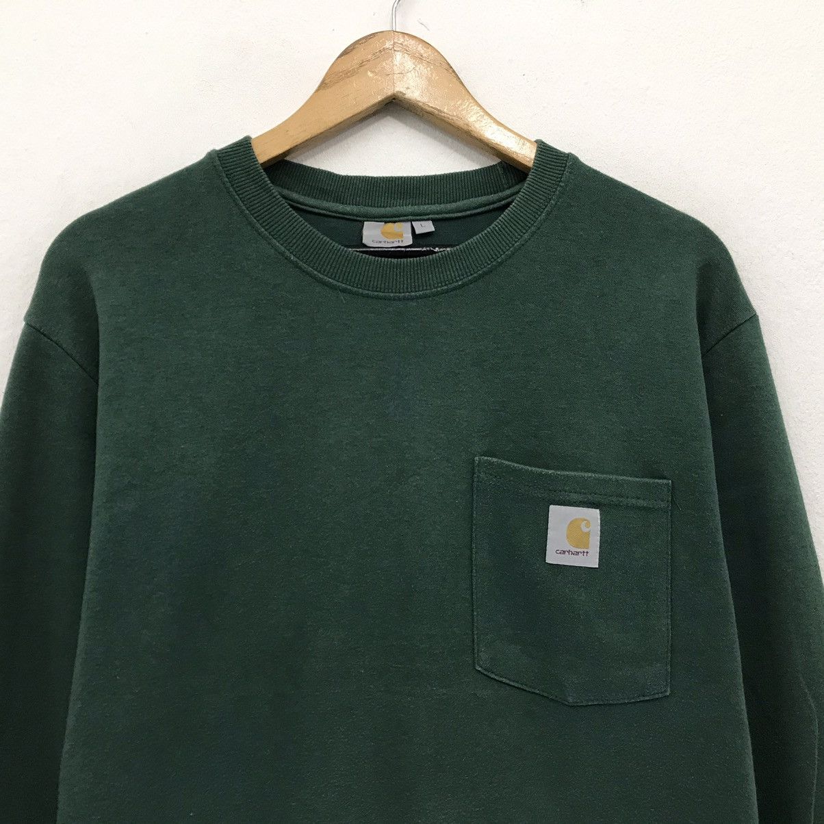 Carhartt × Vintage Vintage Carhartt Big Logo Sweatshirt Size US M / EU 48-50 / 2 - 2 Thumbnail