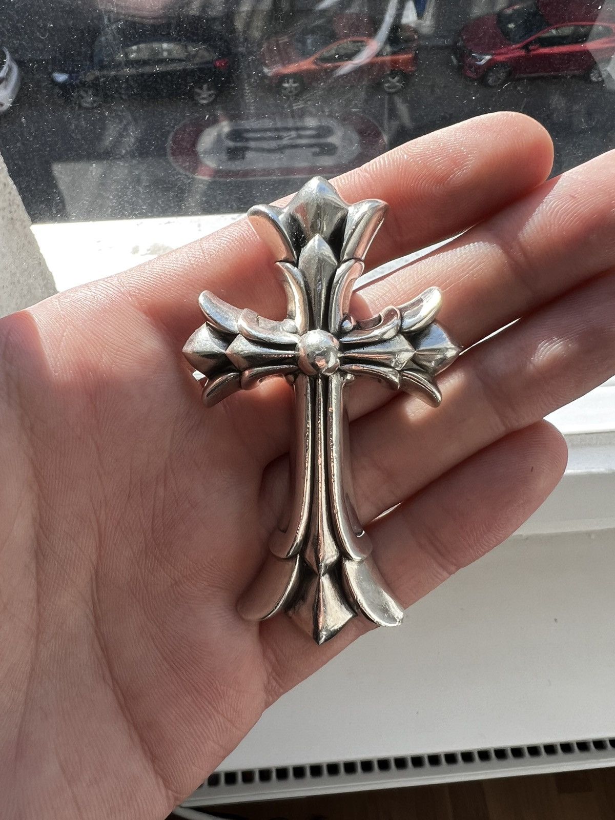 Chrome Hearts Large Double Cross Pendant