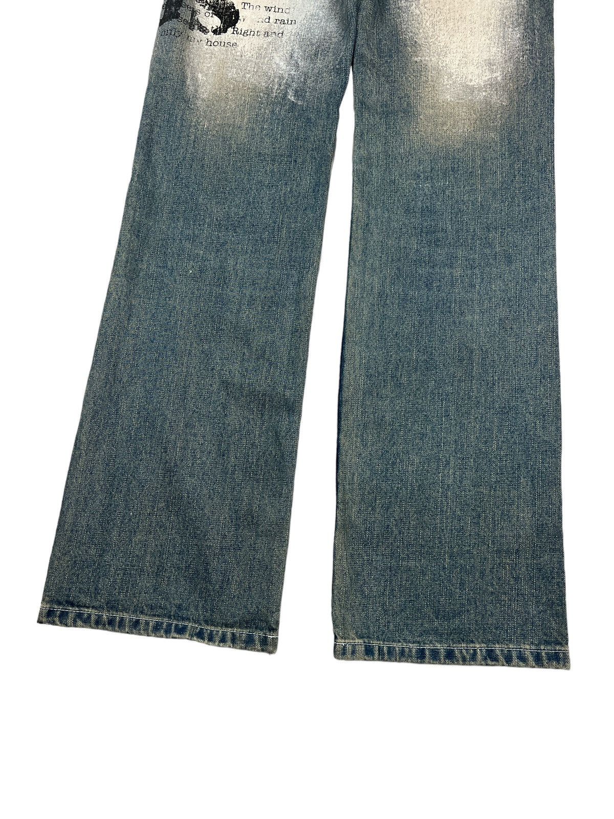 BERNINGS SHO Bernings Sho 🇯🇵 Anarchy Printed Zipper Denim Size US 30 / EU 46 - 9 Thumbnail