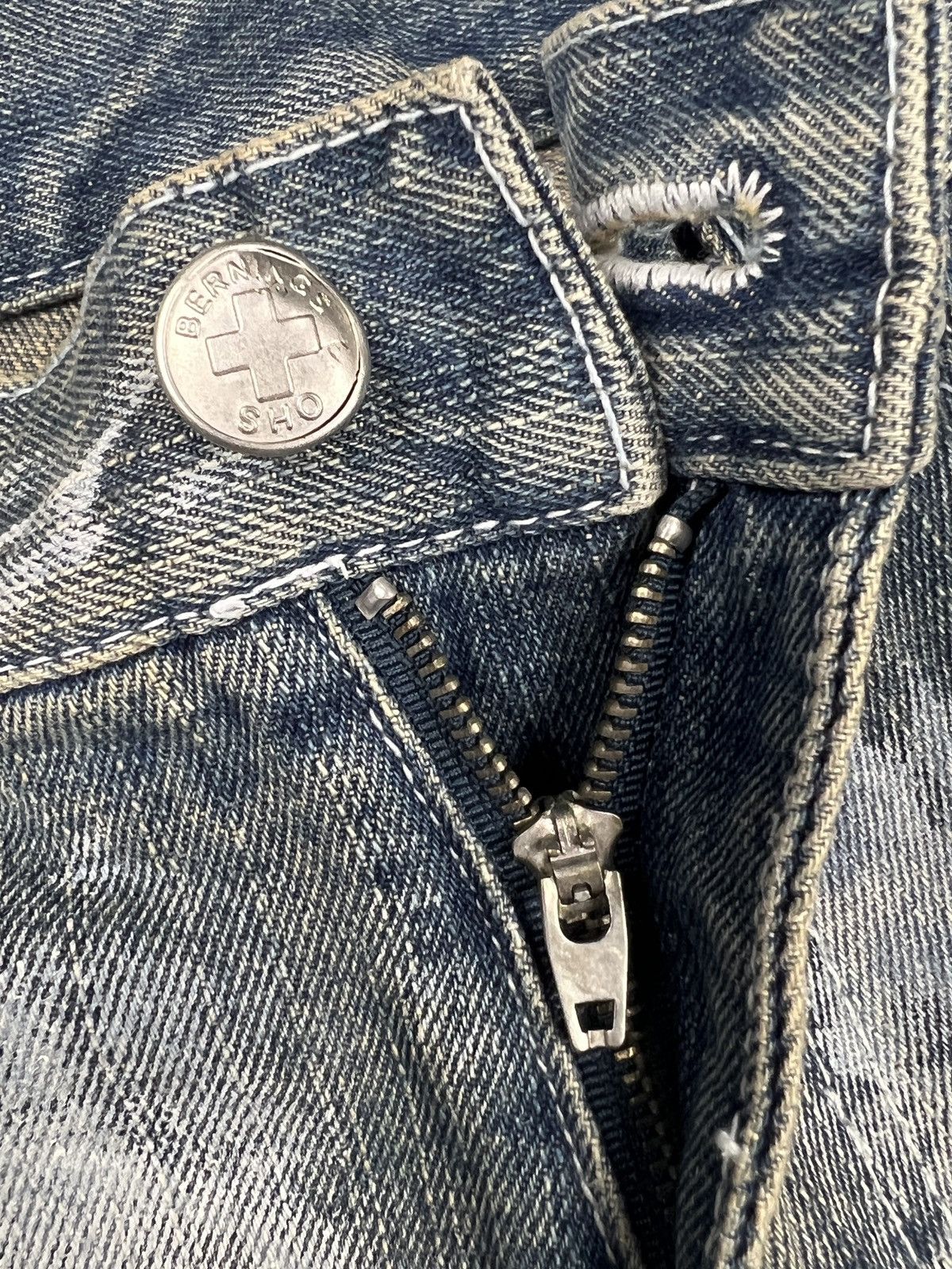 BERNINGS SHO Bernings Sho 🇯🇵 Anarchy Printed Zipper Denim Size US 30 / EU 46 - 15 Thumbnail