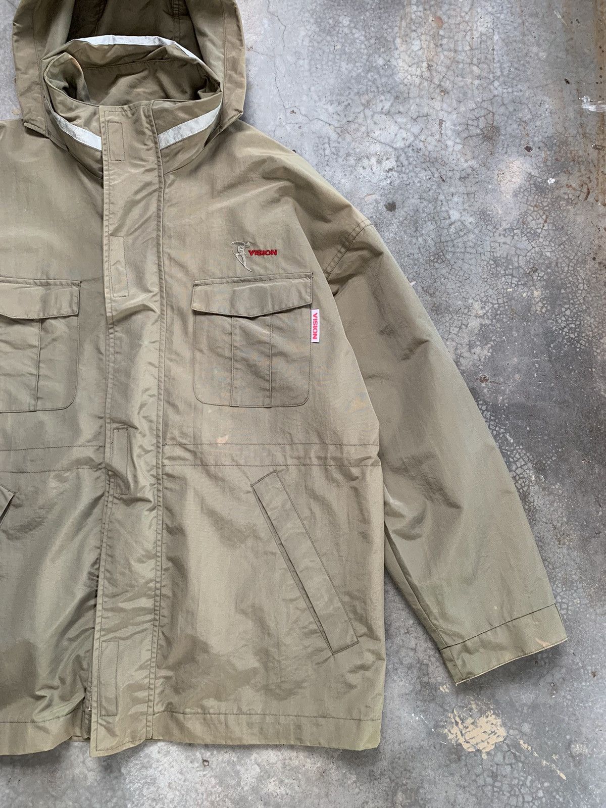 Vintage Vintage 80s Vision Streetwear Utility Parka Jacket Size US XL / EU 56 / 4 - 2 Thumbnail