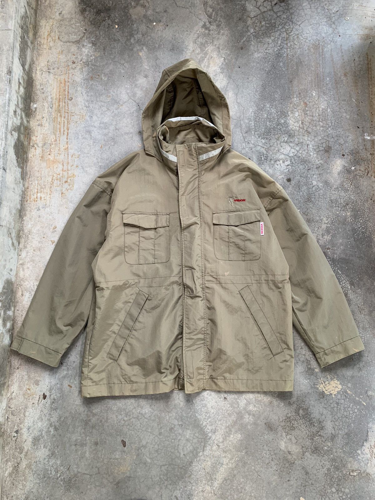 Vintage Vintage 80s Vision Streetwear Utility Parka Jacket Size US XL / EU 56 / 4 - 1 Thumbnail