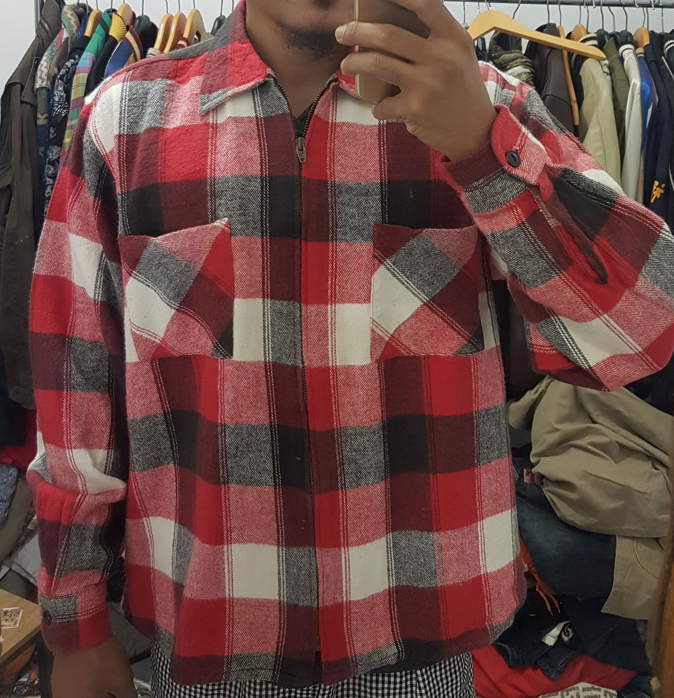 McGregor Vintage Mcgregor Zip Heavy Weight Flannel Size US M / EU 48-50 / 2 - 1 Thumbnail
