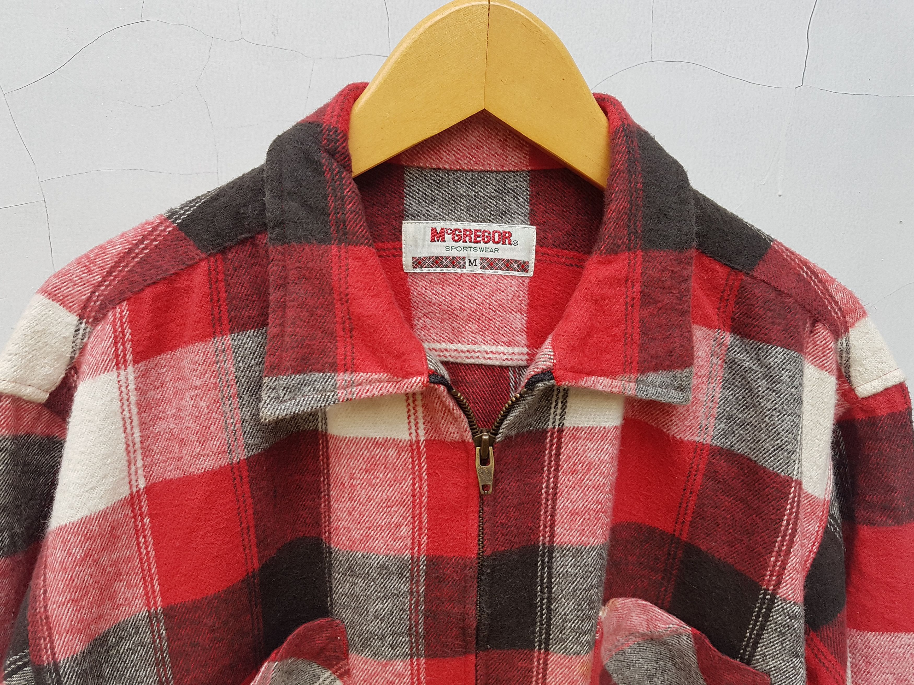 McGregor Vintage Mcgregor Zip Heavy Weight Flannel Size US M / EU 48-50 / 2 - 4 Thumbnail